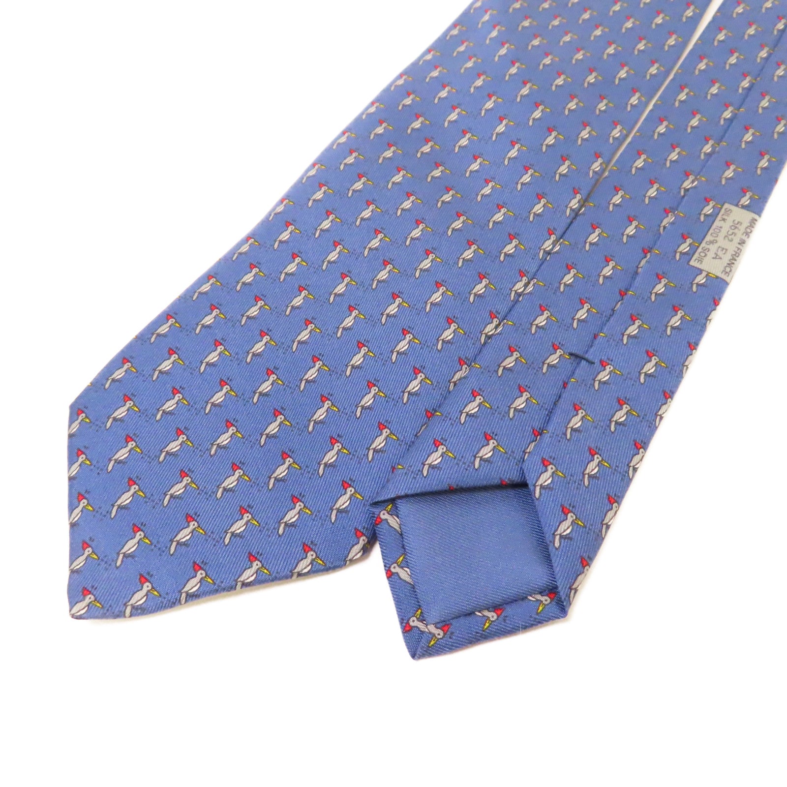 HERMES 絲質Necktie領帶藍色/彩色