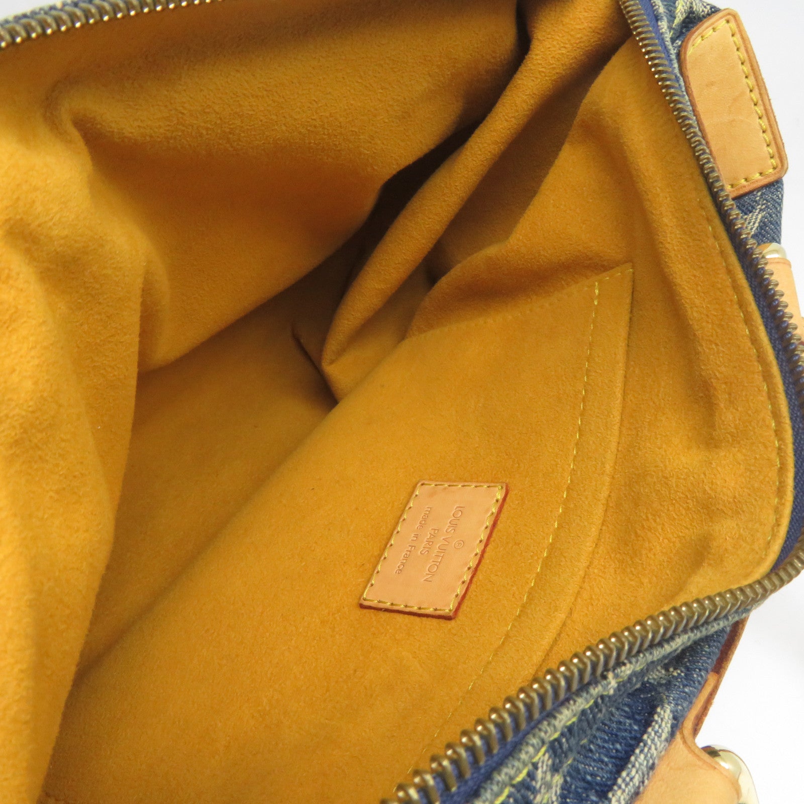 LOUIS VUITTON Monogram Denim Neo Speedy金扣手挽袋藍色
