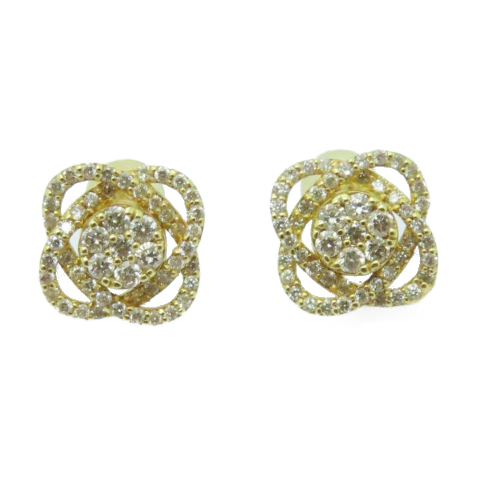 JEWELRY 18K黃金Diamond Earrings 0.48ct鑽石耳環