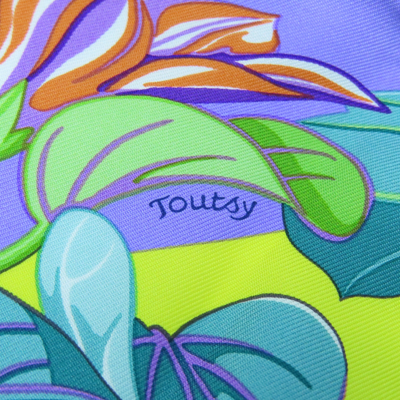 HERMES 丝质Scarf 90x90丝巾紫色黄色