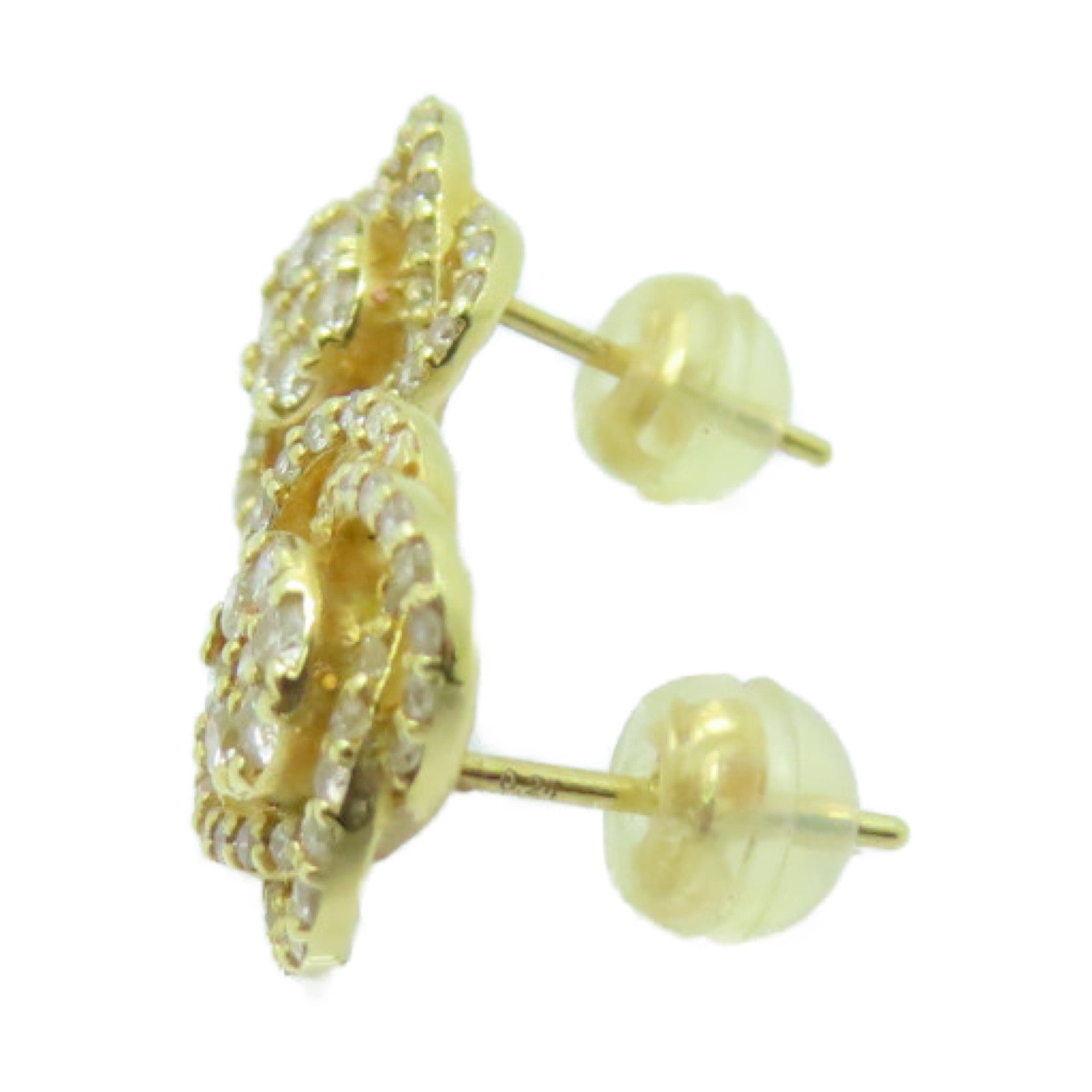 JEWELRY 18K黃金Diamond Earrings 0.48ct鑽石耳環