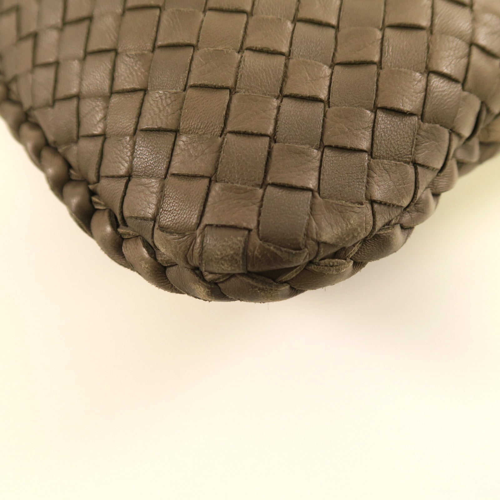 BOTTEGA VENETA 織紋羊皮皮革Shoulder Bag肩背袋啡色