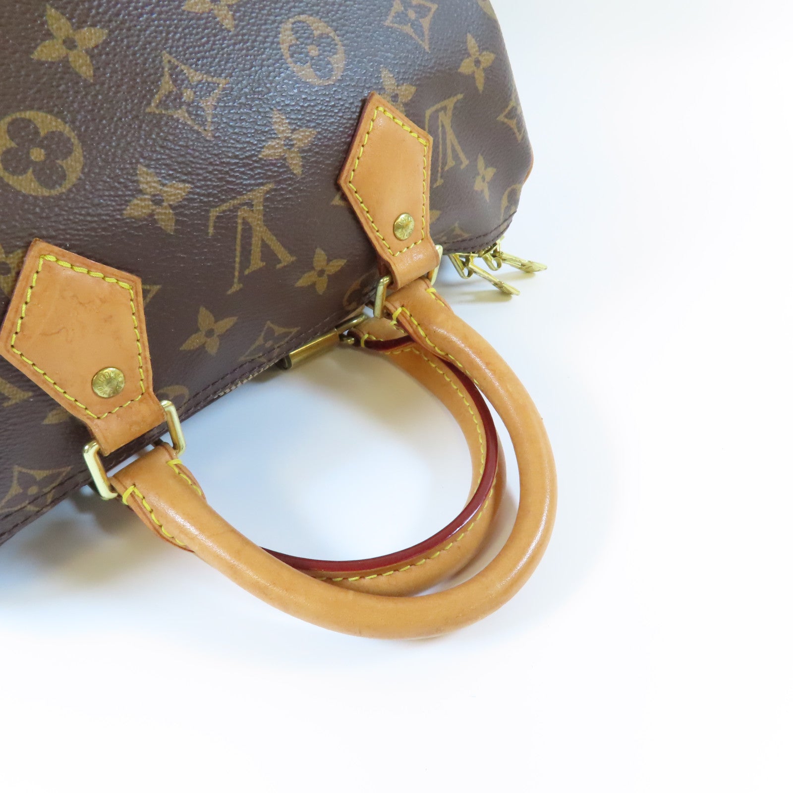 LOUIS VUITTON Monogram Speedy 25 Bandouliere金扣手挽肩背兩用袋啡色