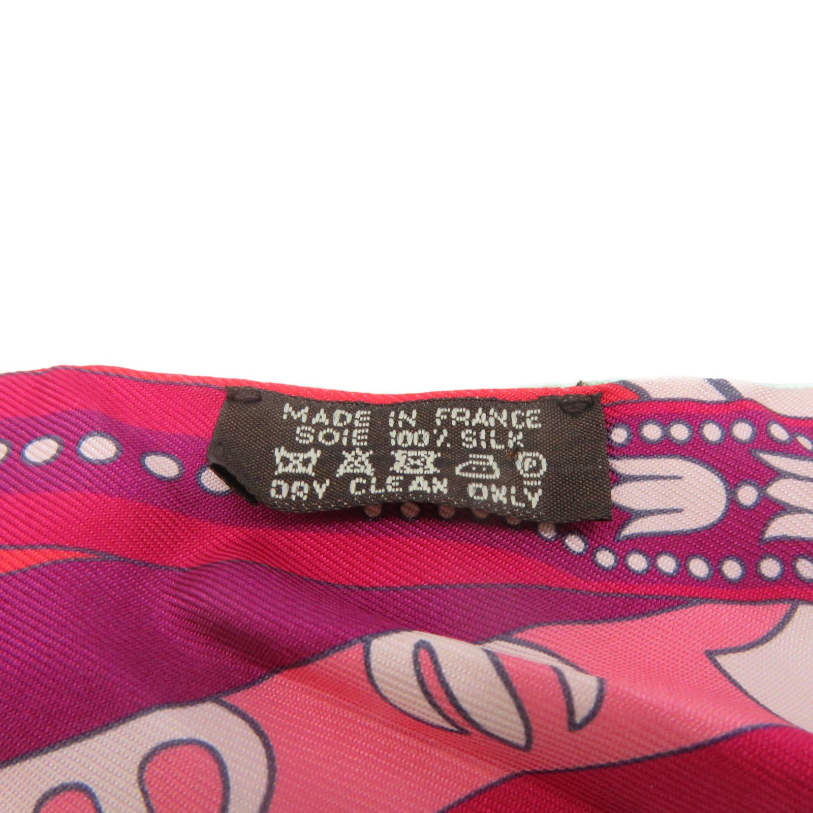 HERMES 絲質Twilly Scarf絲巾湖綠色/粉紅色/彩色