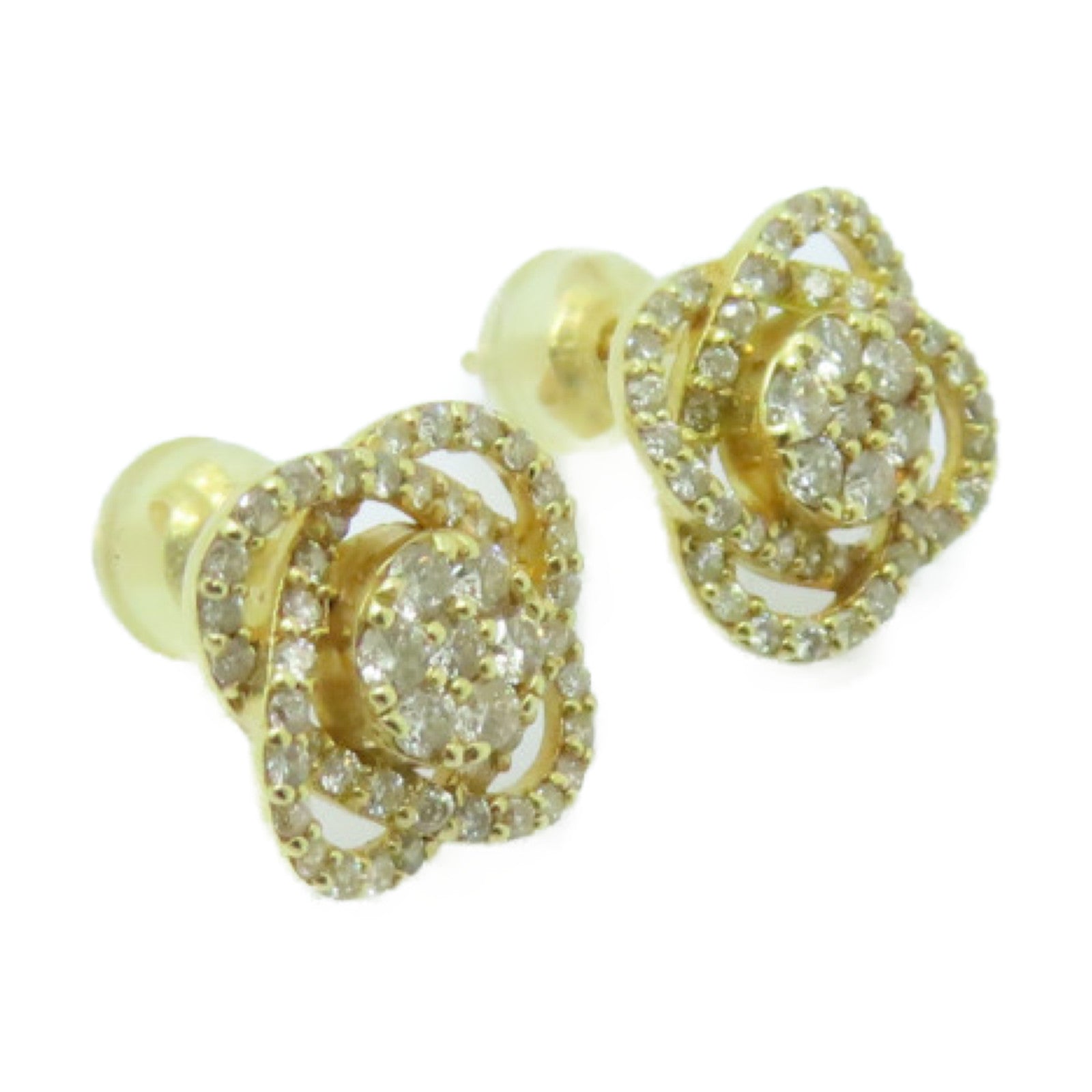 JEWELRY 18K黃金Diamond Earrings 0.48ct鑽石耳環