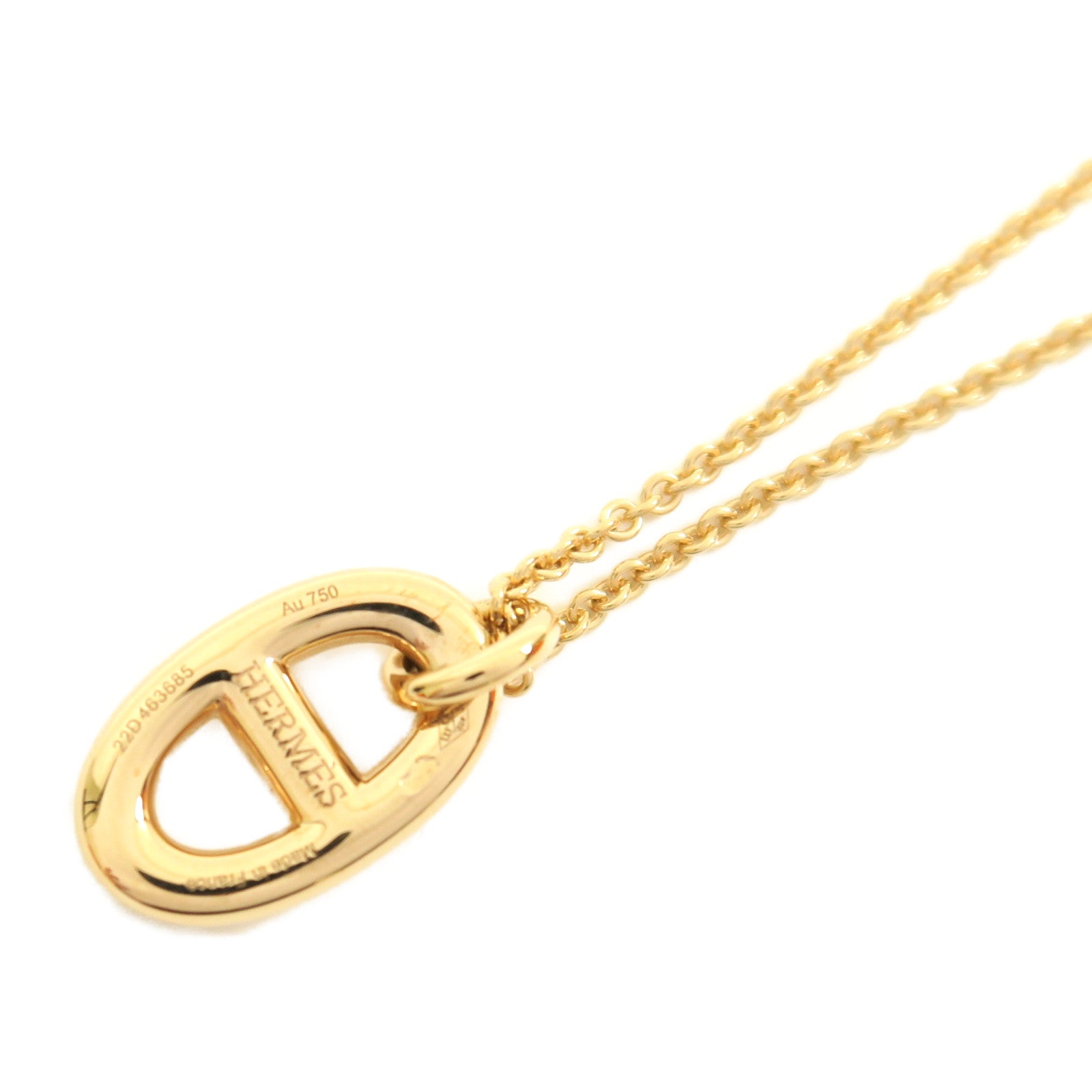 HERMES 18K玫瑰金Farandole PM項鍊