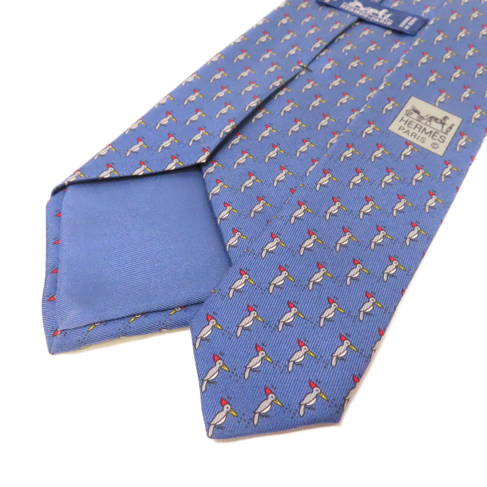 HERMES 絲質Necktie領帶藍色/彩色