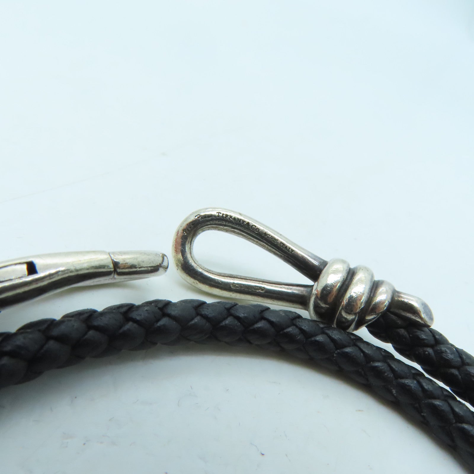 TIFFANY＆CO 牛皮皮革Bracelets手錬黑色