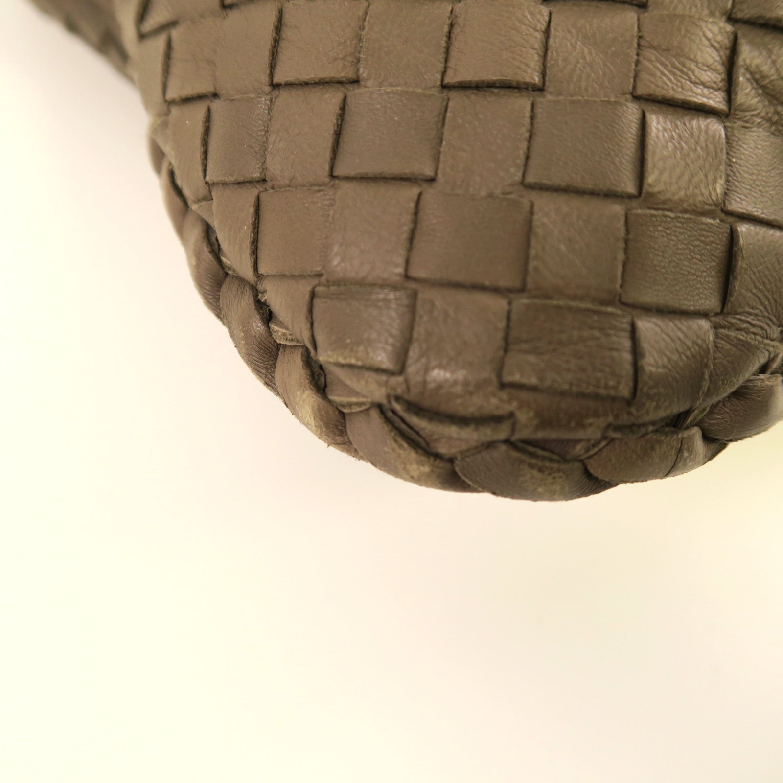 BOTTEGA VENETA 織紋羊皮皮革Shoulder Bag肩背袋啡色