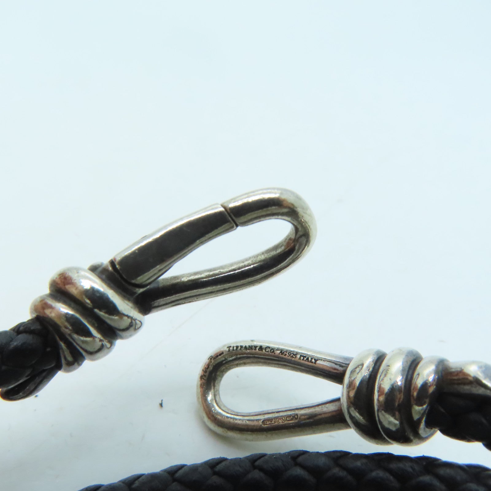TIFFANY＆CO 牛皮皮革Bracelets手錬黑色
