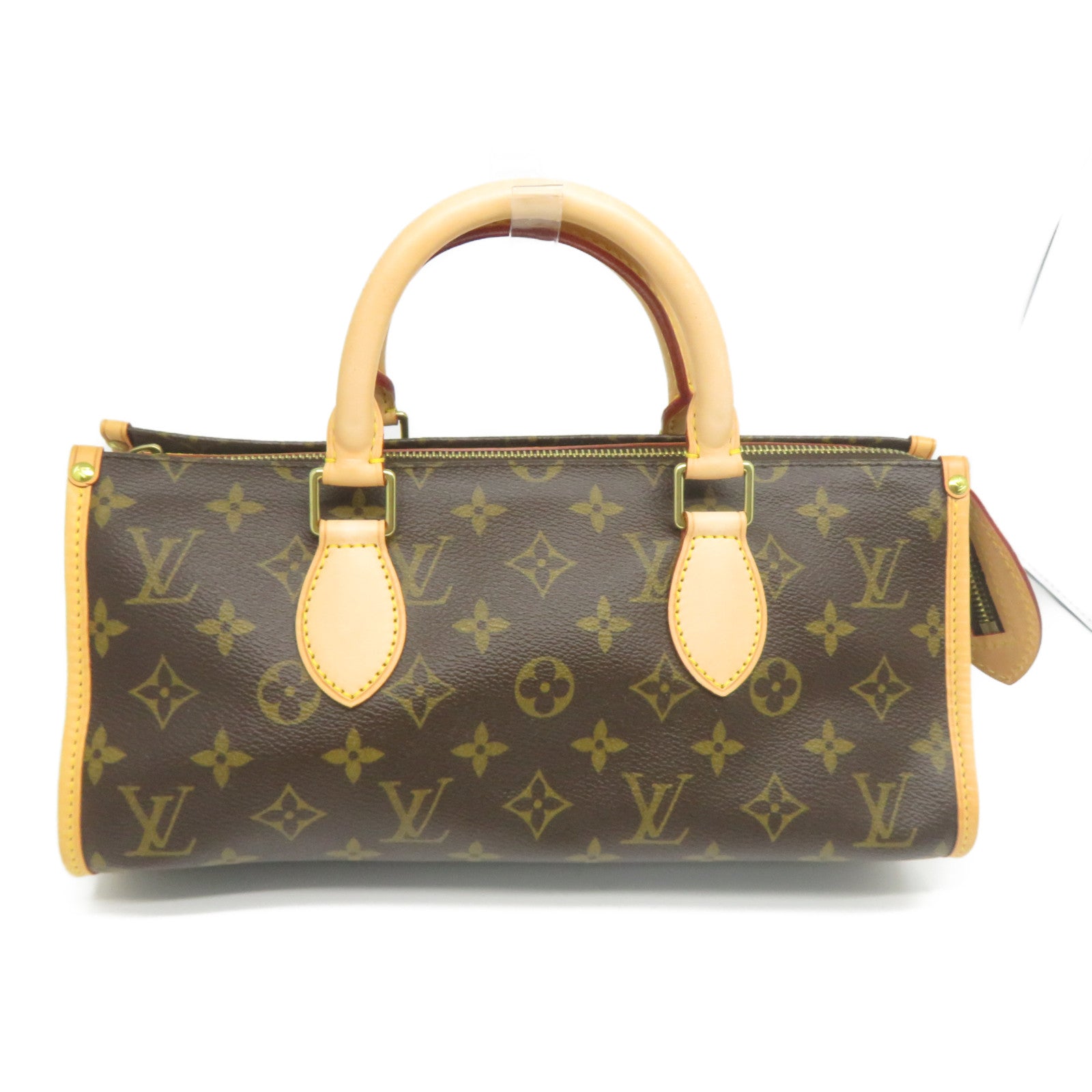 LOUIS VUITTON Monogram Popincourt金扣手挽袋啡色