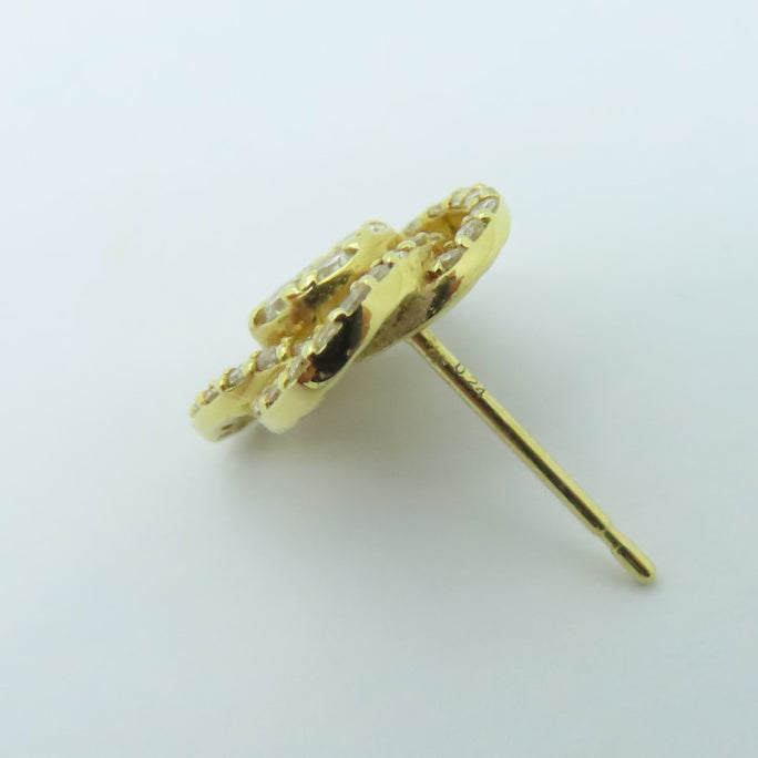 JEWELRY 18K黃金Diamond Earrings 0.48ct鑽石耳環