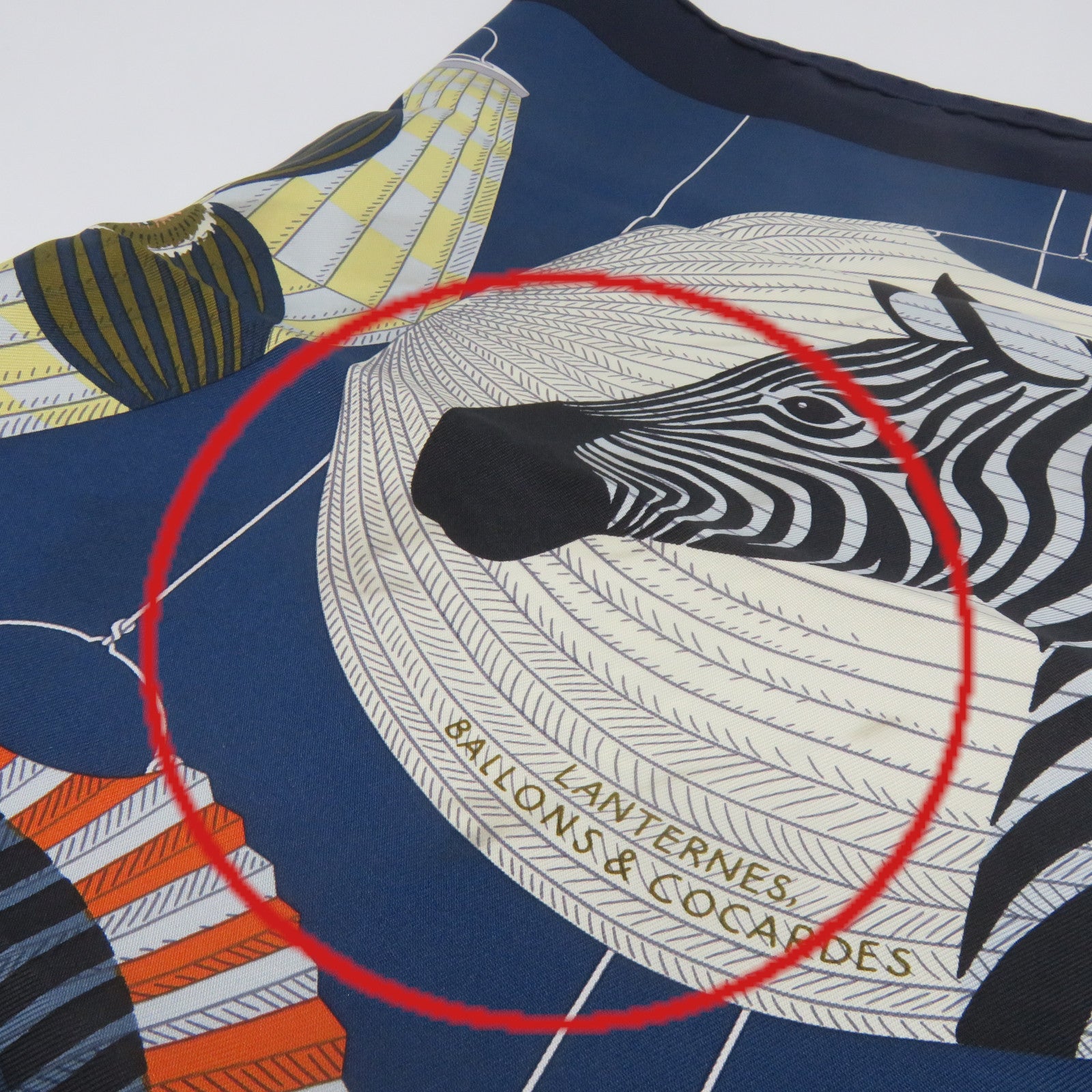 HERMES Silk Scarf 90x90 Royal Blue/Color