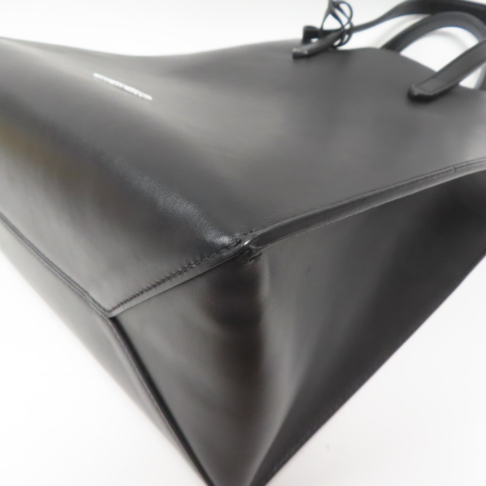 GIVENCHY 牛皮皮革Tote Bag銀扣手挽袋黑色