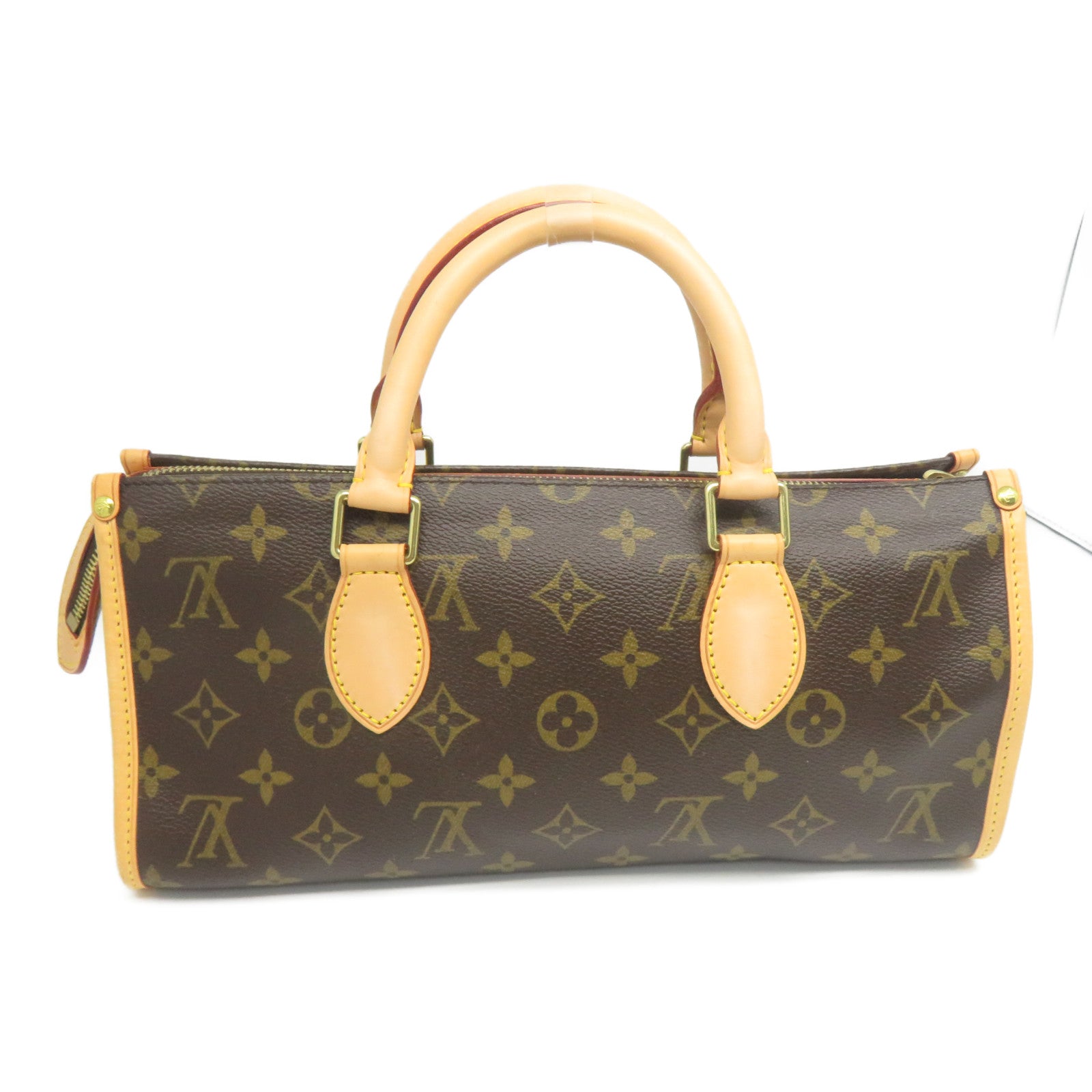 LOUIS VUITTON Monogram Popincourt金扣手挽袋啡色