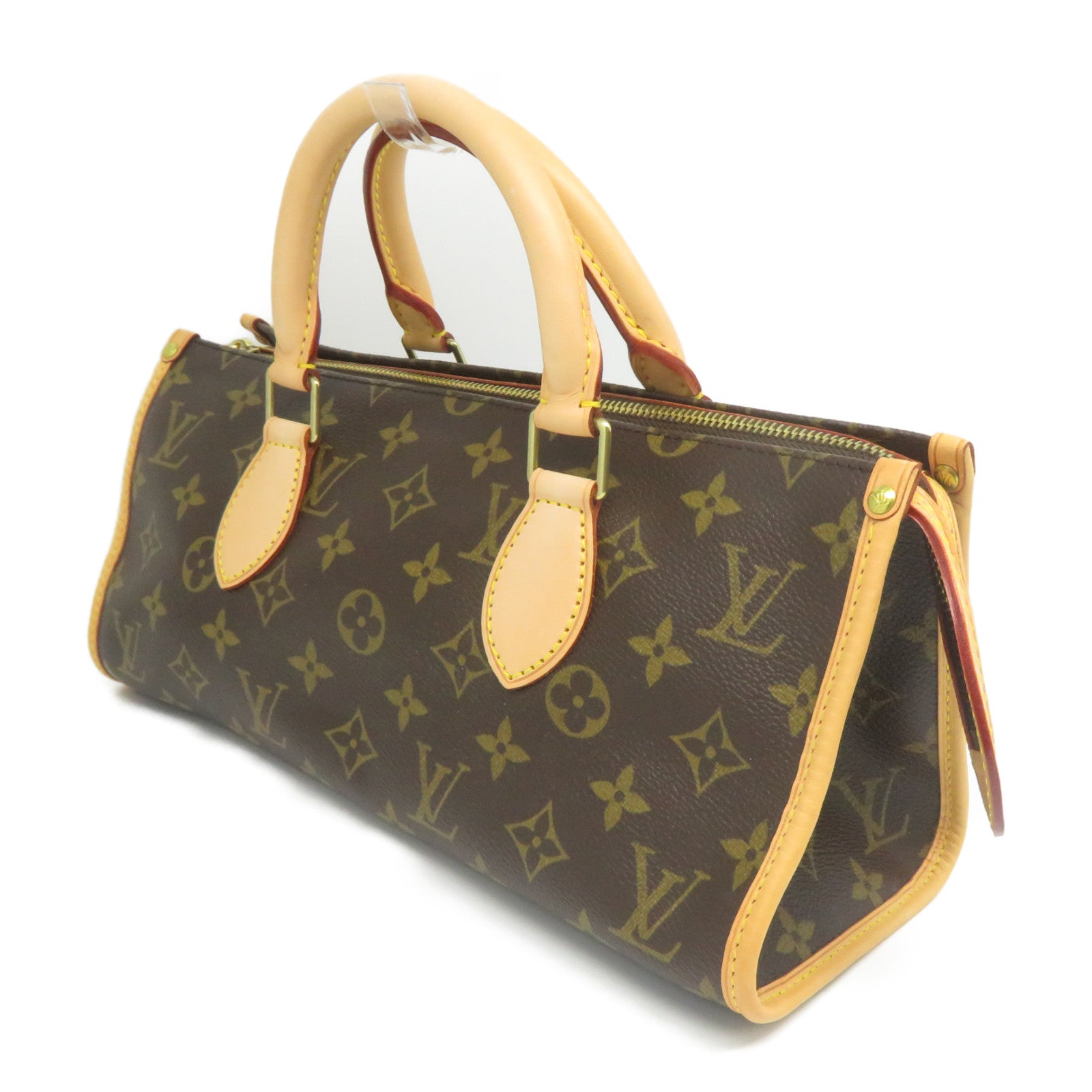 LOUIS VUITTON Monogram Popincourt金扣手挽袋啡色