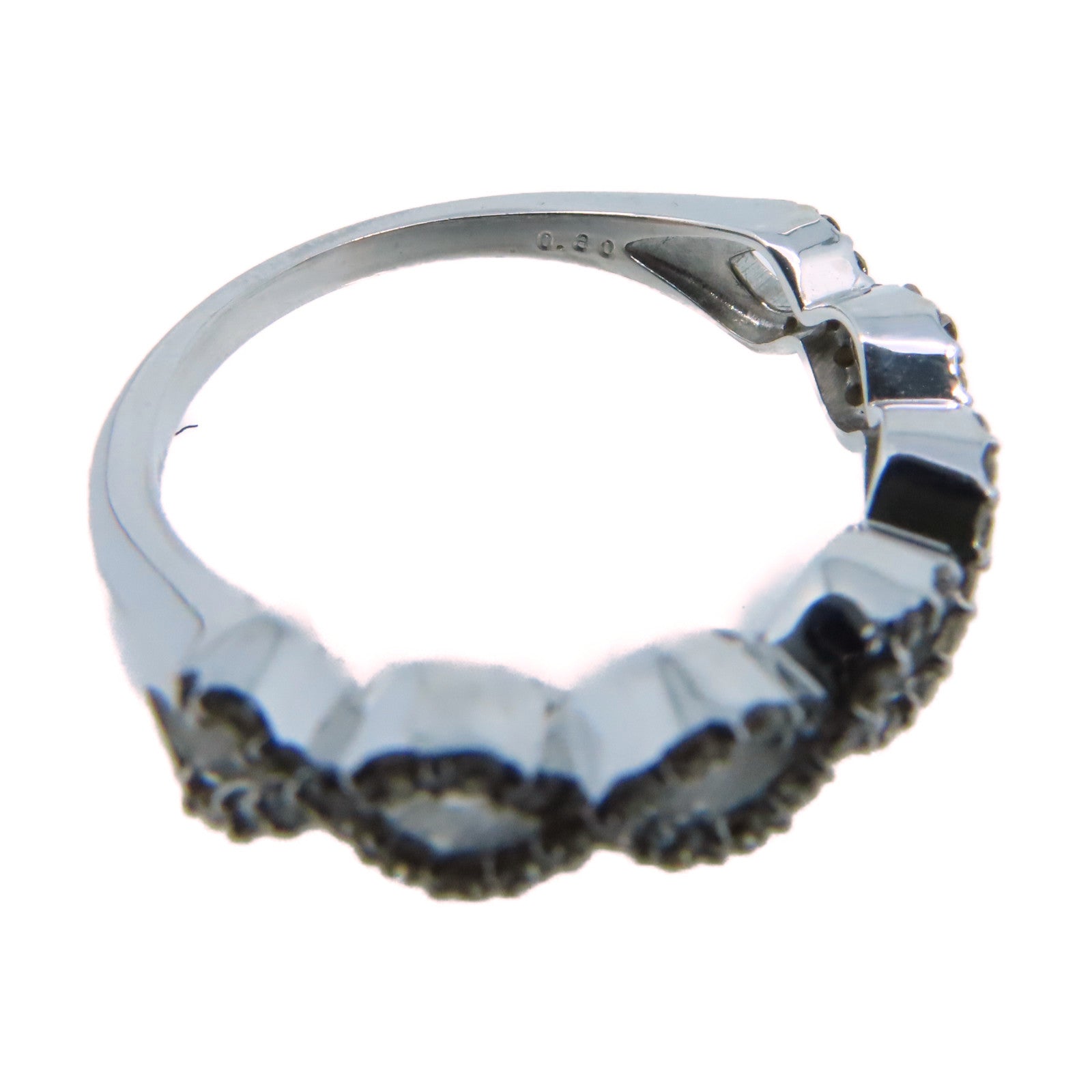 JEWELRY 18K白金/1.30ct鑽石Diamond Double Ring戒指US#6/US#6.25