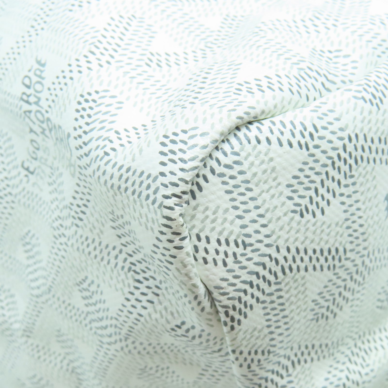 GOYARD 塗層帆布Saint Louis PM銀扣手挽袋白色