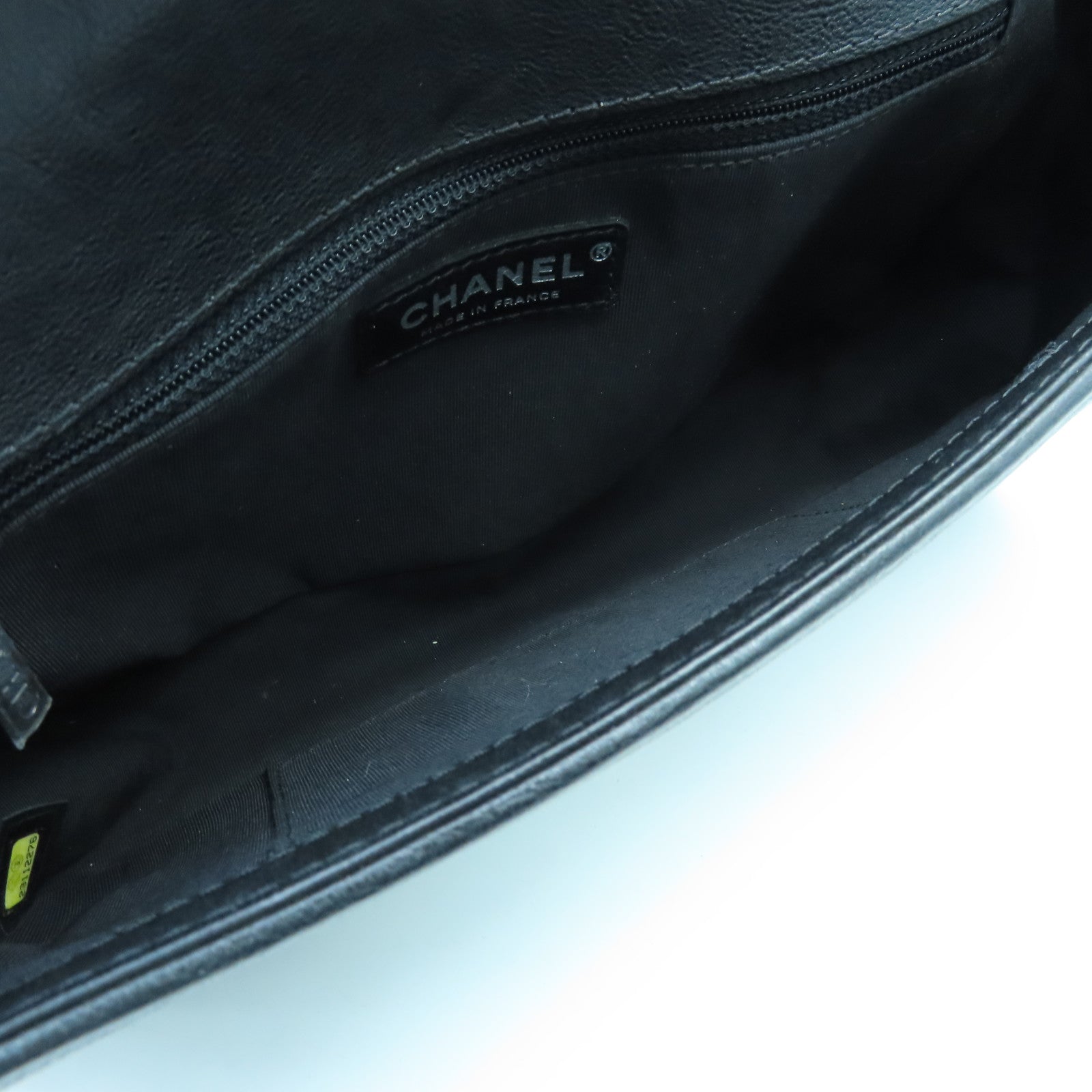 CHANEL 菱格牛皮皮革Shoulder Bag銀扣手挽肩背兩用袋黑色