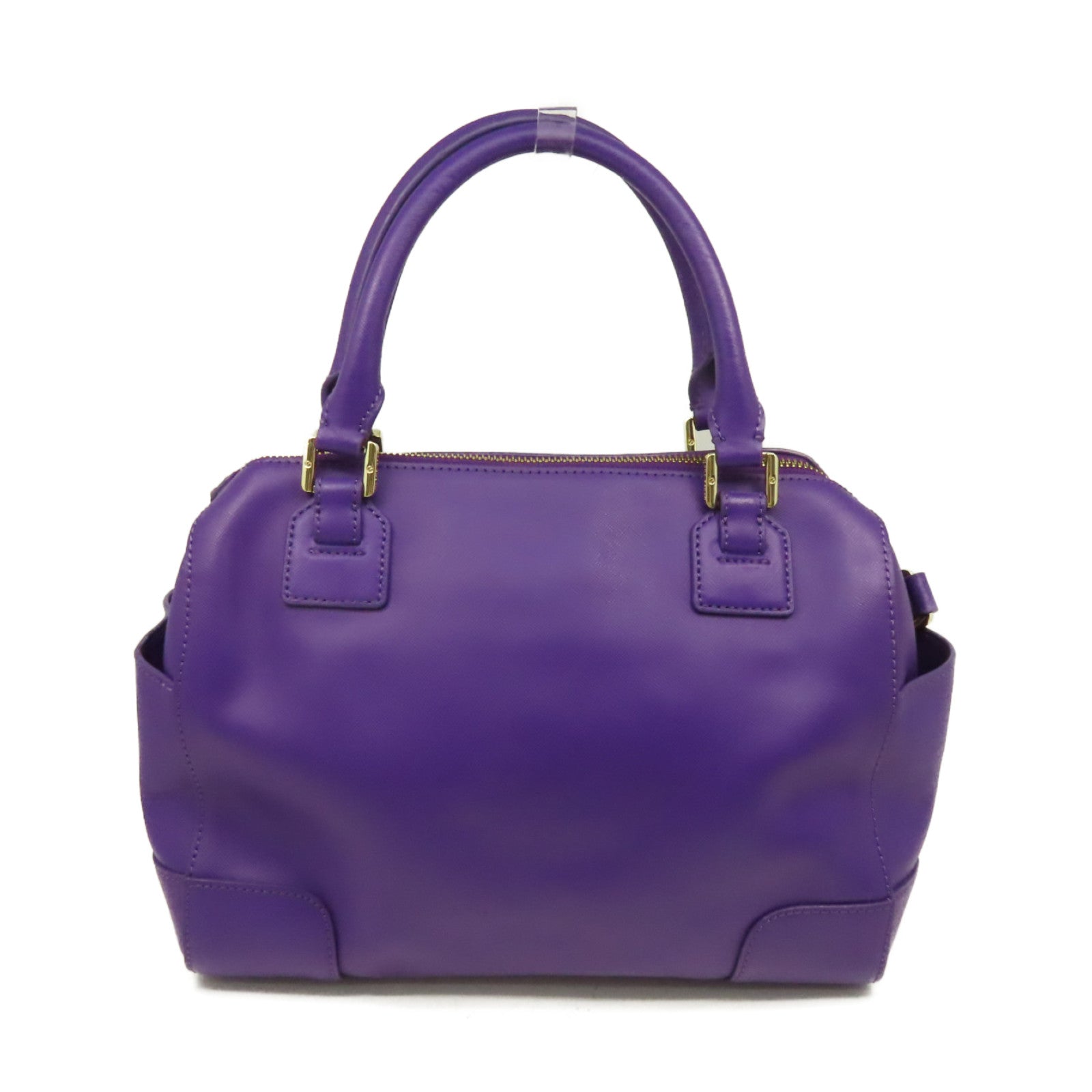 Tory Burch 牛皮皮革2Way Shoulder Bag金扣手挽肩背兩用袋紫色