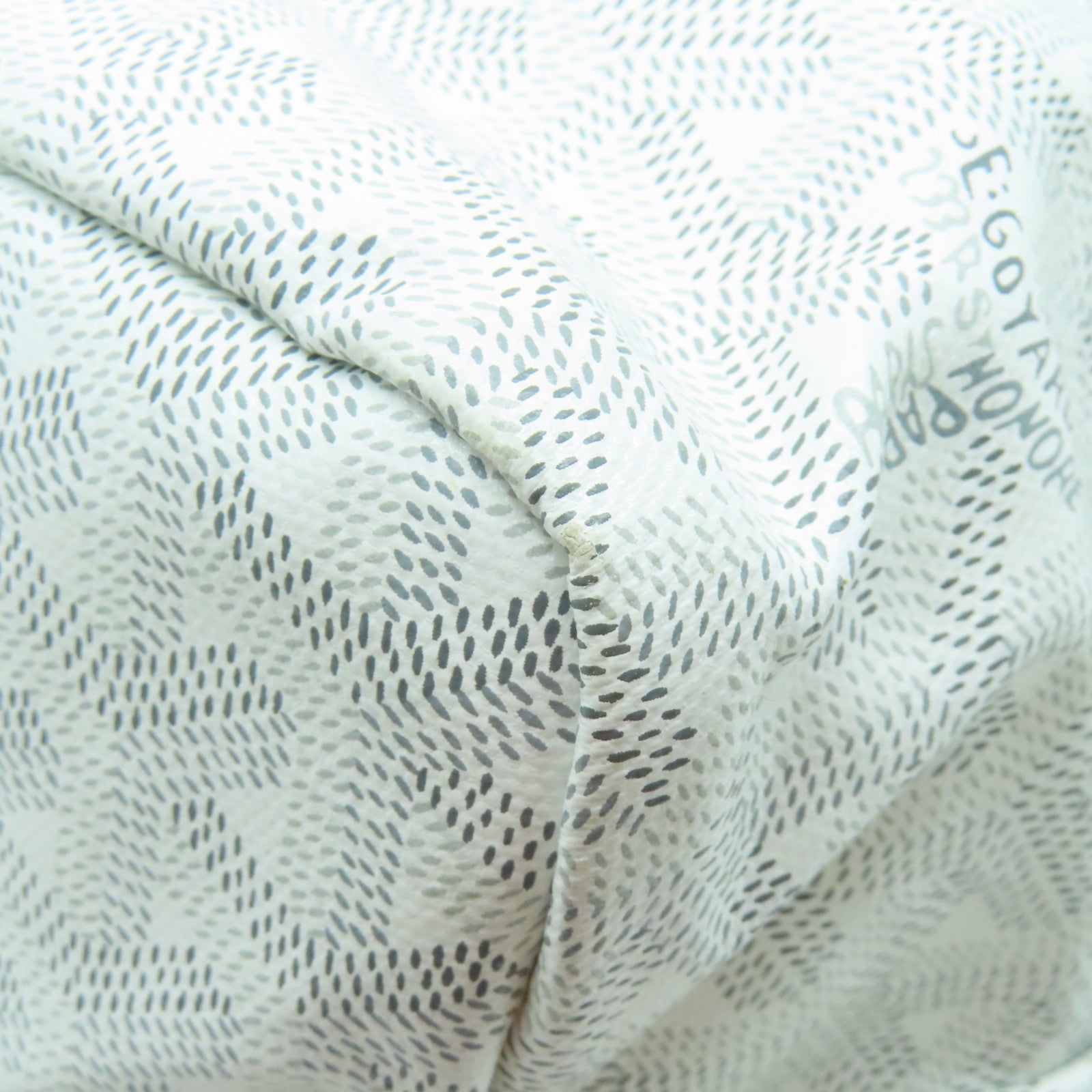 GOYARD 塗層帆布Saint Louis PM銀扣手挽袋白色