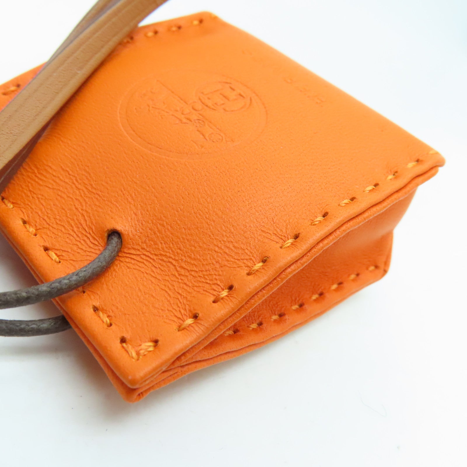 HERMES 【激減優惠】Milo皮革/Swift皮革Orange Bag Charm掛飾橙色