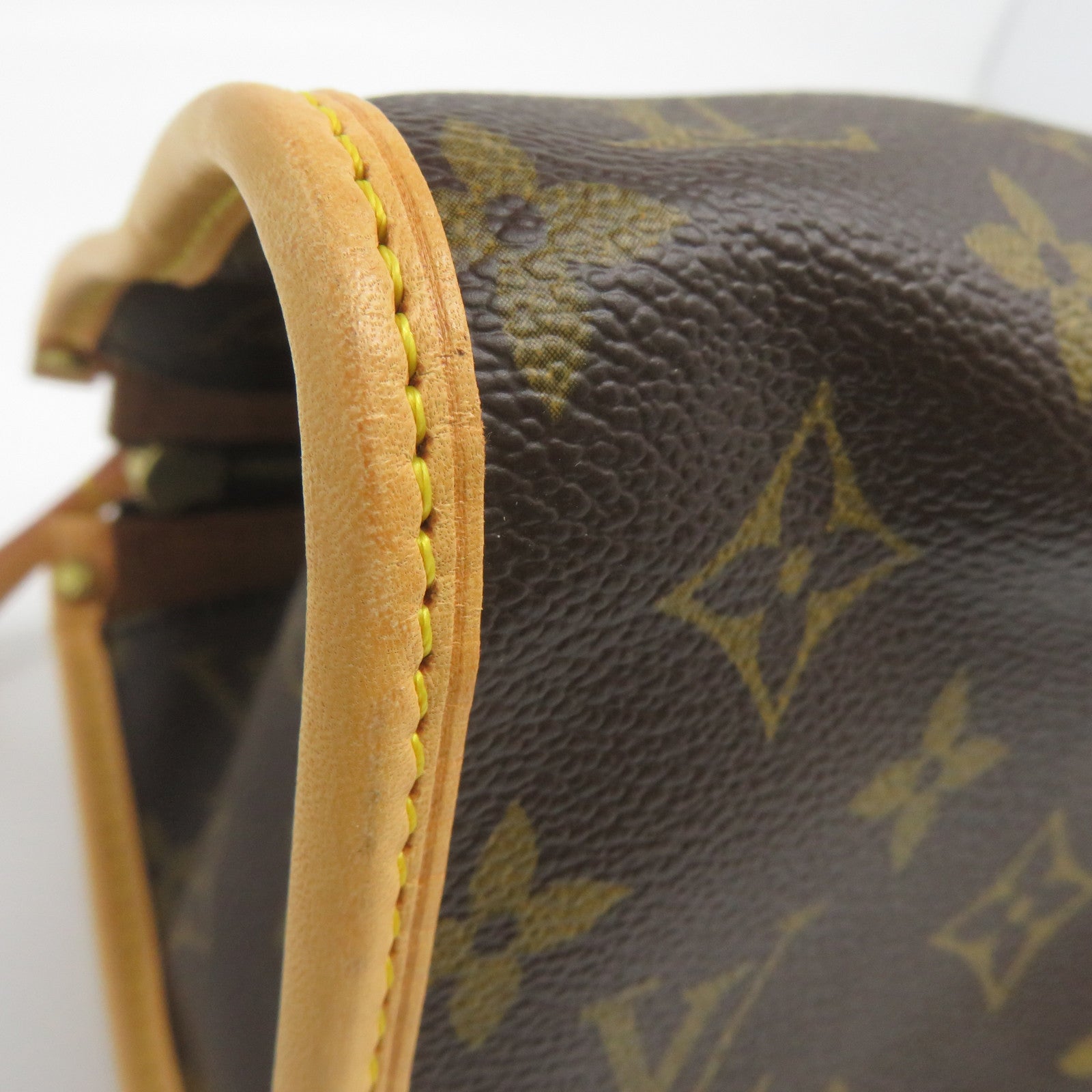 LOUIS VUITTON Monogram Popincourt金扣手挽袋啡色