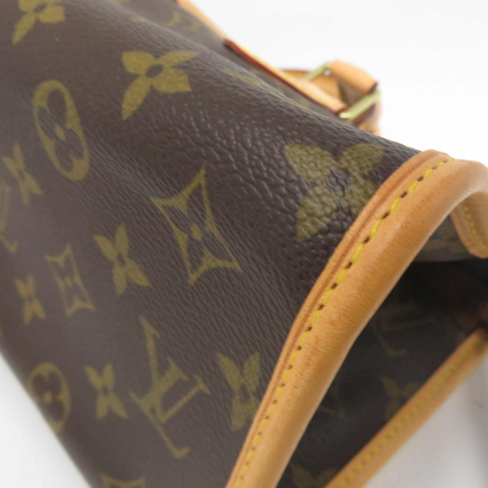 LOUIS VUITTON Monogram Popincourt金扣手挽袋啡色