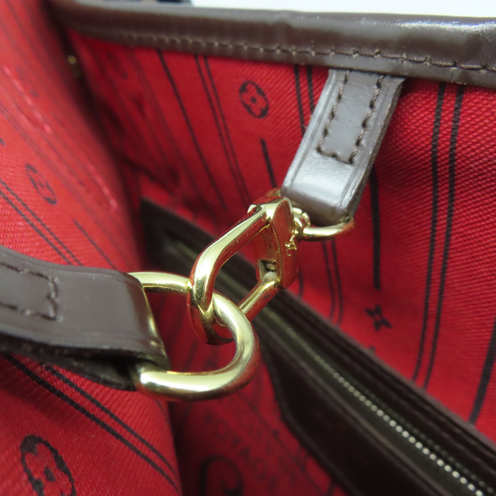 LOUIS VUITTON Damier Neverfull MM手挽袋/肩背袋啡色