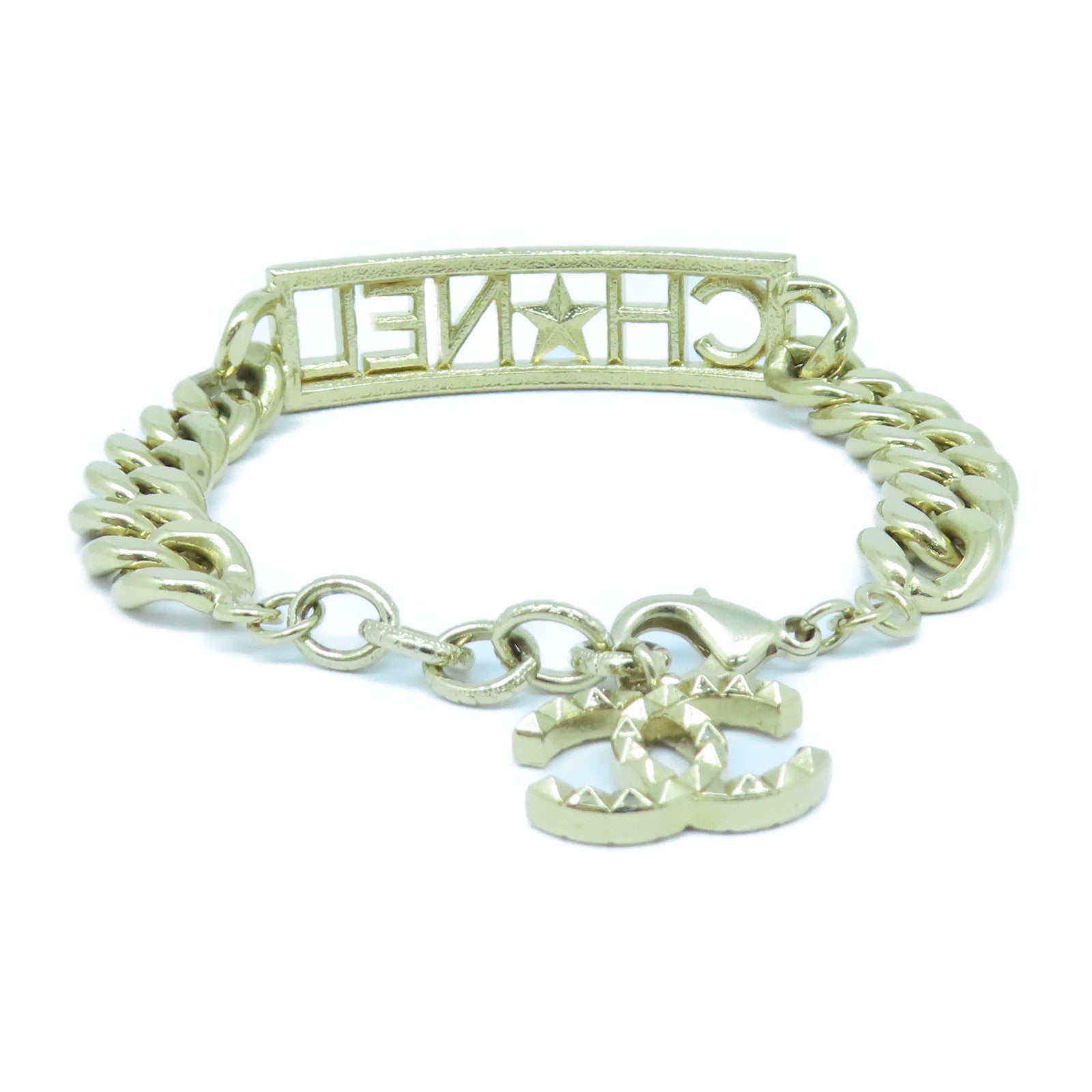 CHANEL 金屬Bracelet手鏈金色