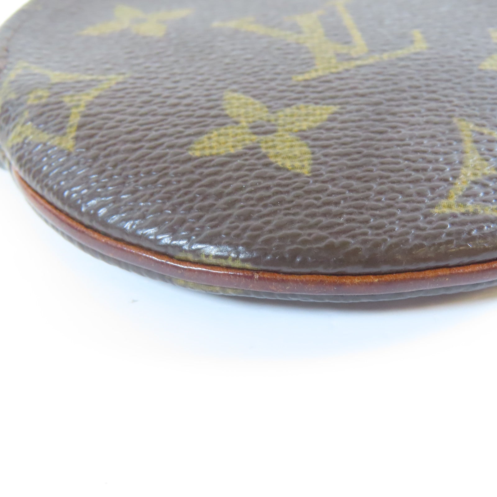LOUIS VUITTON Monogram Coin Case金扣零錢包啡色