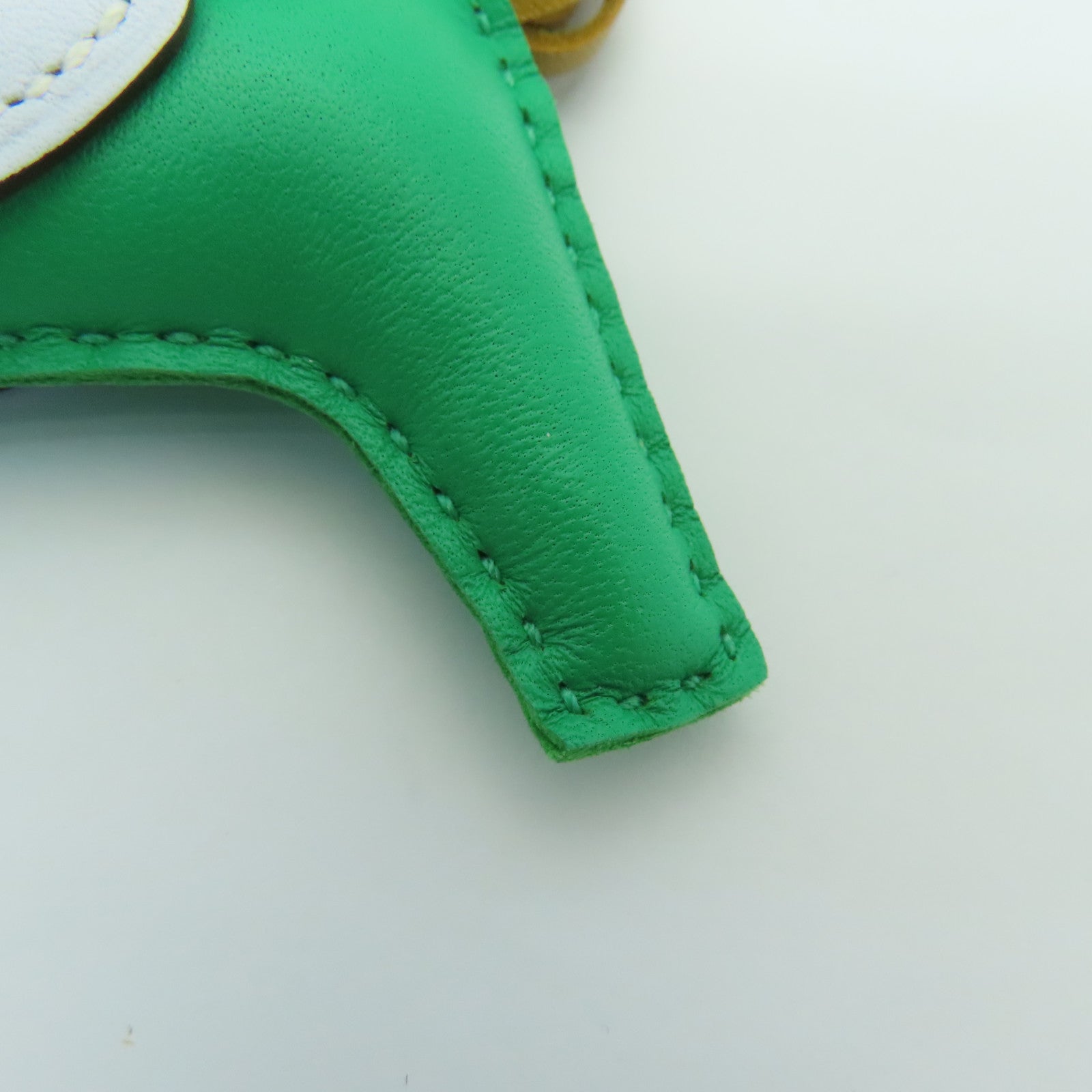 HERMES 羊皮皮革Rodeo Pegase PM Charm掛飾綠色/啡色