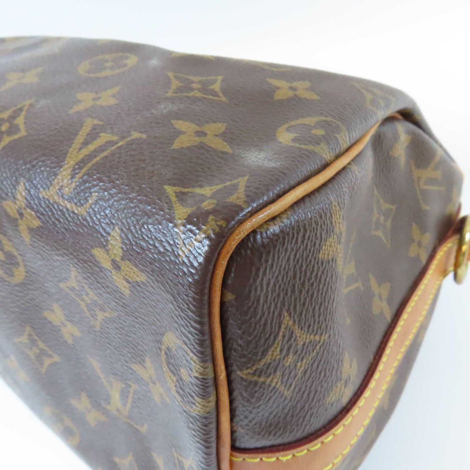 LOUIS VUITTON Monogram Speedy 25 Bandouliere金扣手挽肩背兩用袋啡色