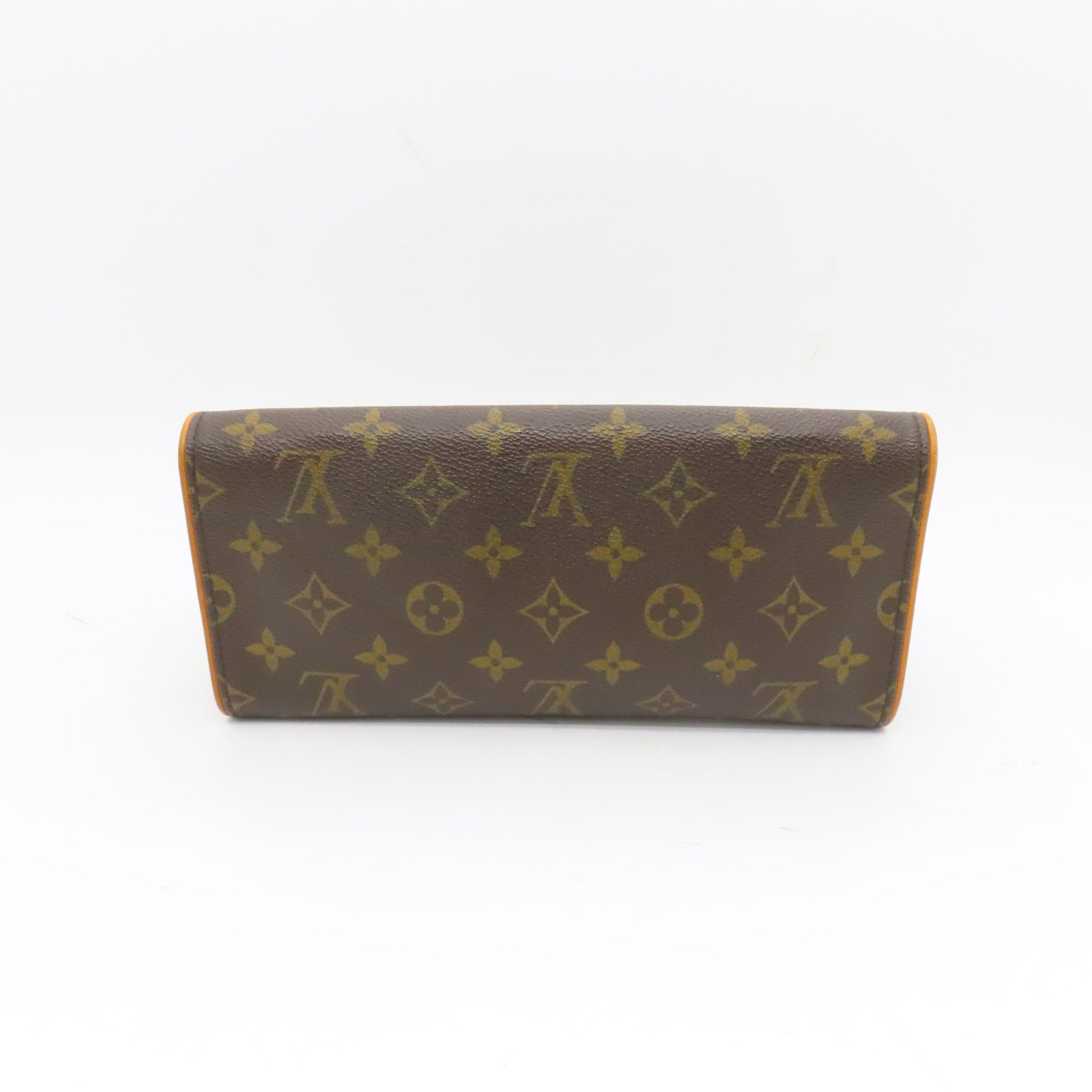 LOUIS VUITTON Monogram Pochette Twin GM金扣肩背袋啡色
