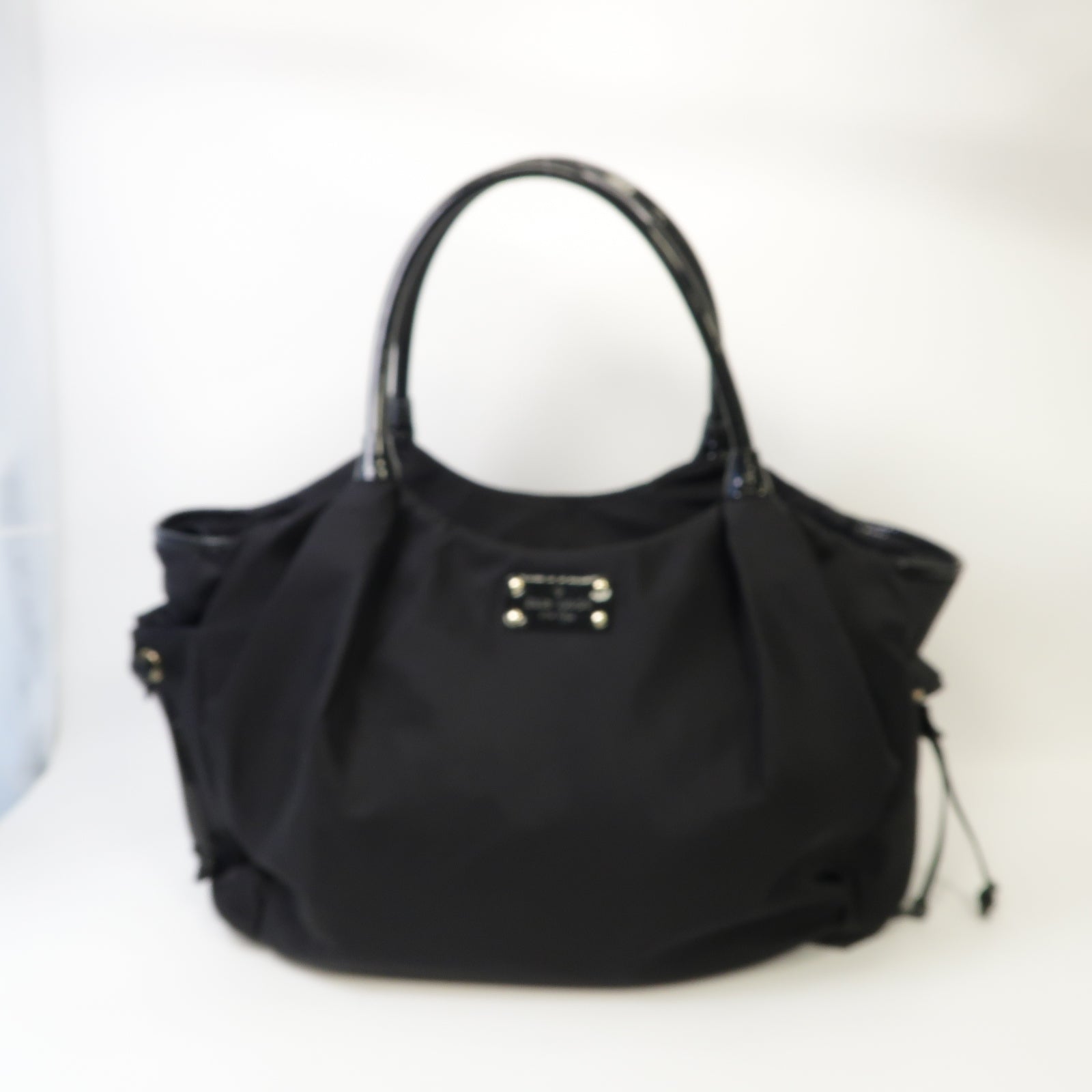 Kate Spade 尼龍Tote Bag金扣手挽袋黒色