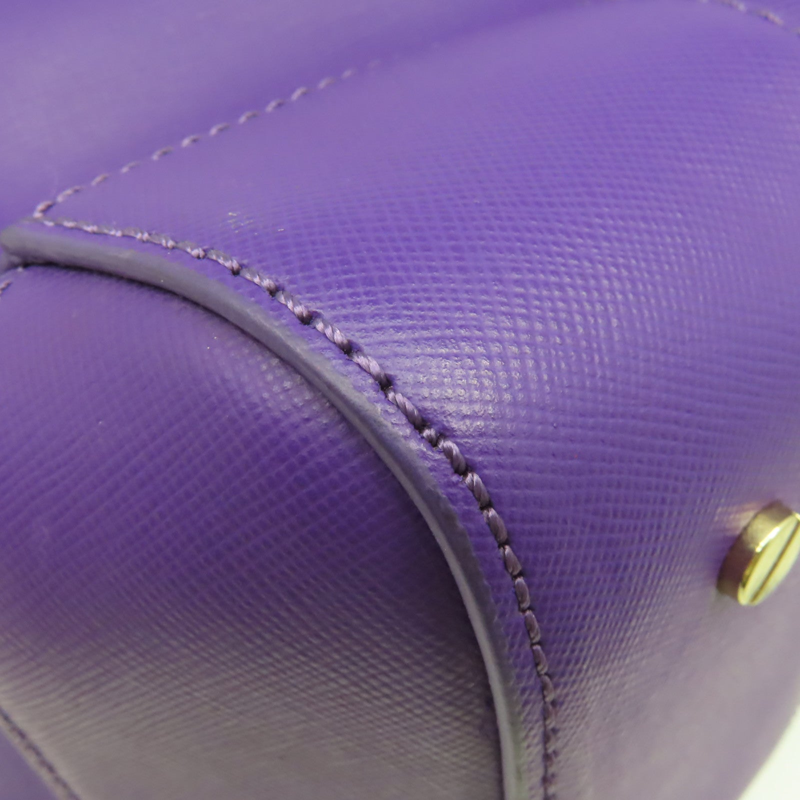 Tory Burch 牛皮皮革2Way Shoulder Bag金扣手挽肩背兩用袋紫色
