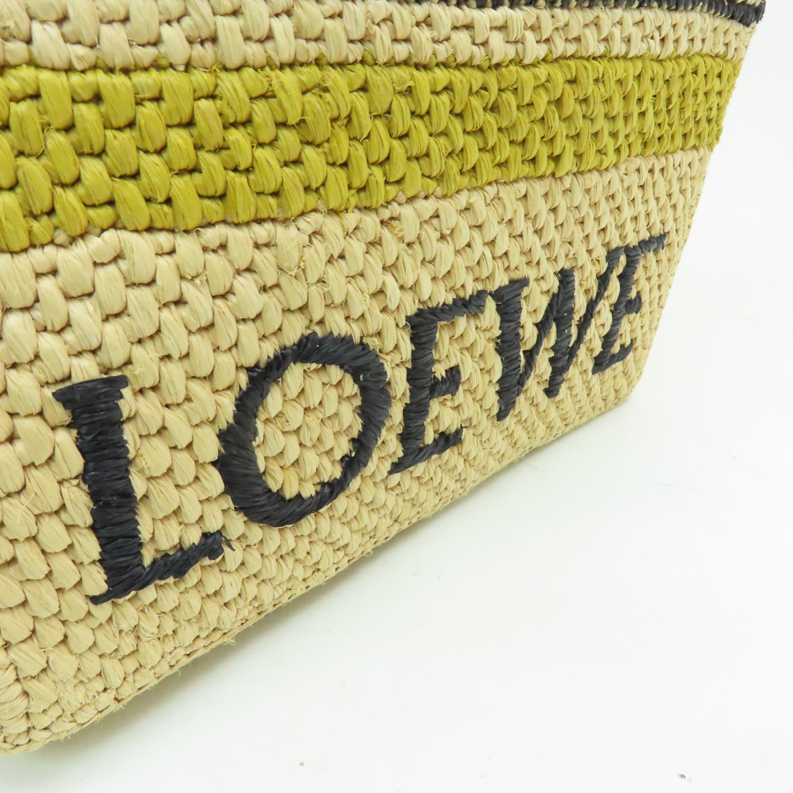 LOEWE 酒椰Font Tote Bag金扣手挽肩背兩用袋米色