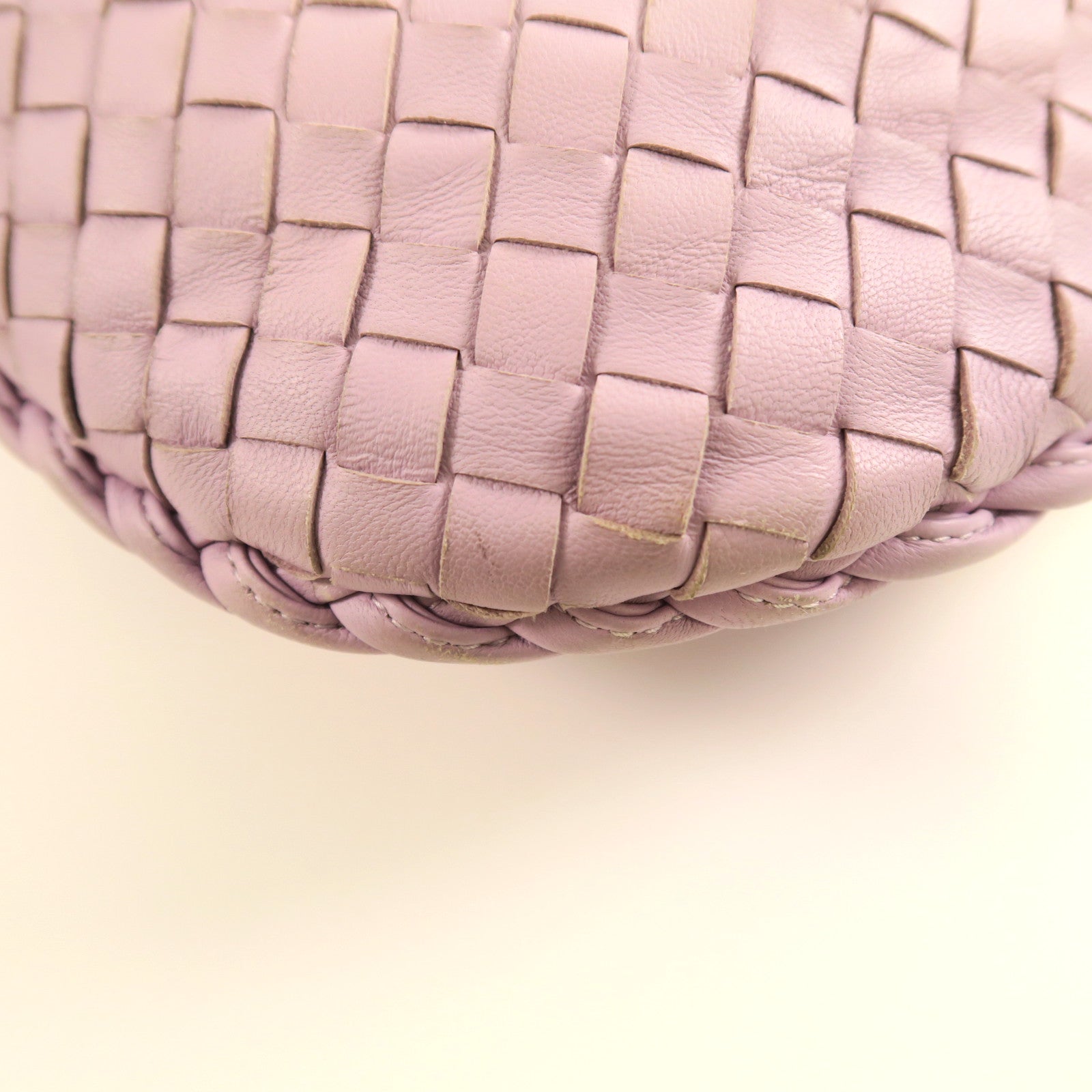 BOTTEGA VENETA 織紋羊皮皮革Shoulder Bag肩背袋紫色