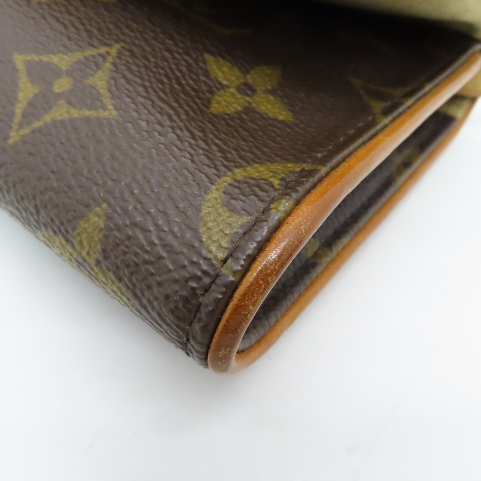 LOUIS VUITTON Monogram Pochette Twin GM金扣肩背袋啡色