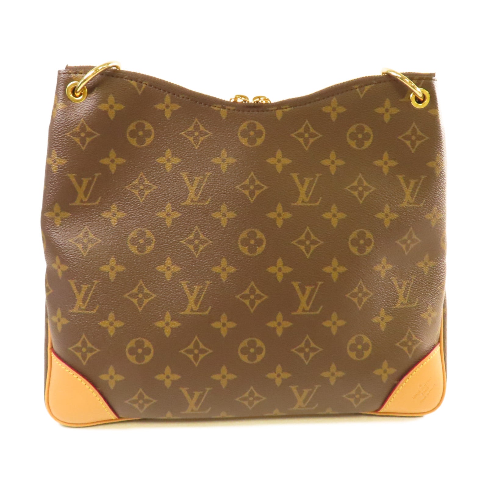 LOUIS VUITTON Monogram Odeon PM Shoulder Bag金扣肩背袋啡色