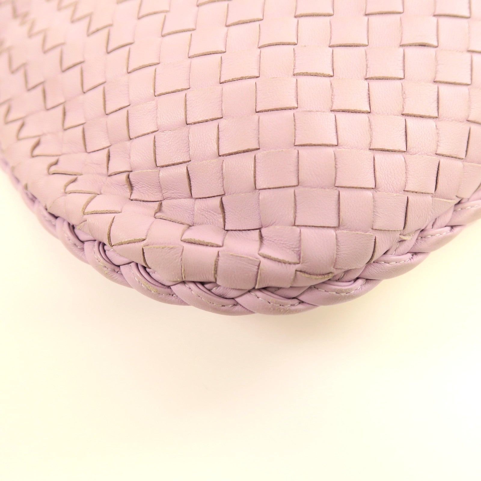 BOTTEGA VENETA 織紋羊皮皮革Shoulder Bag肩背袋紫色