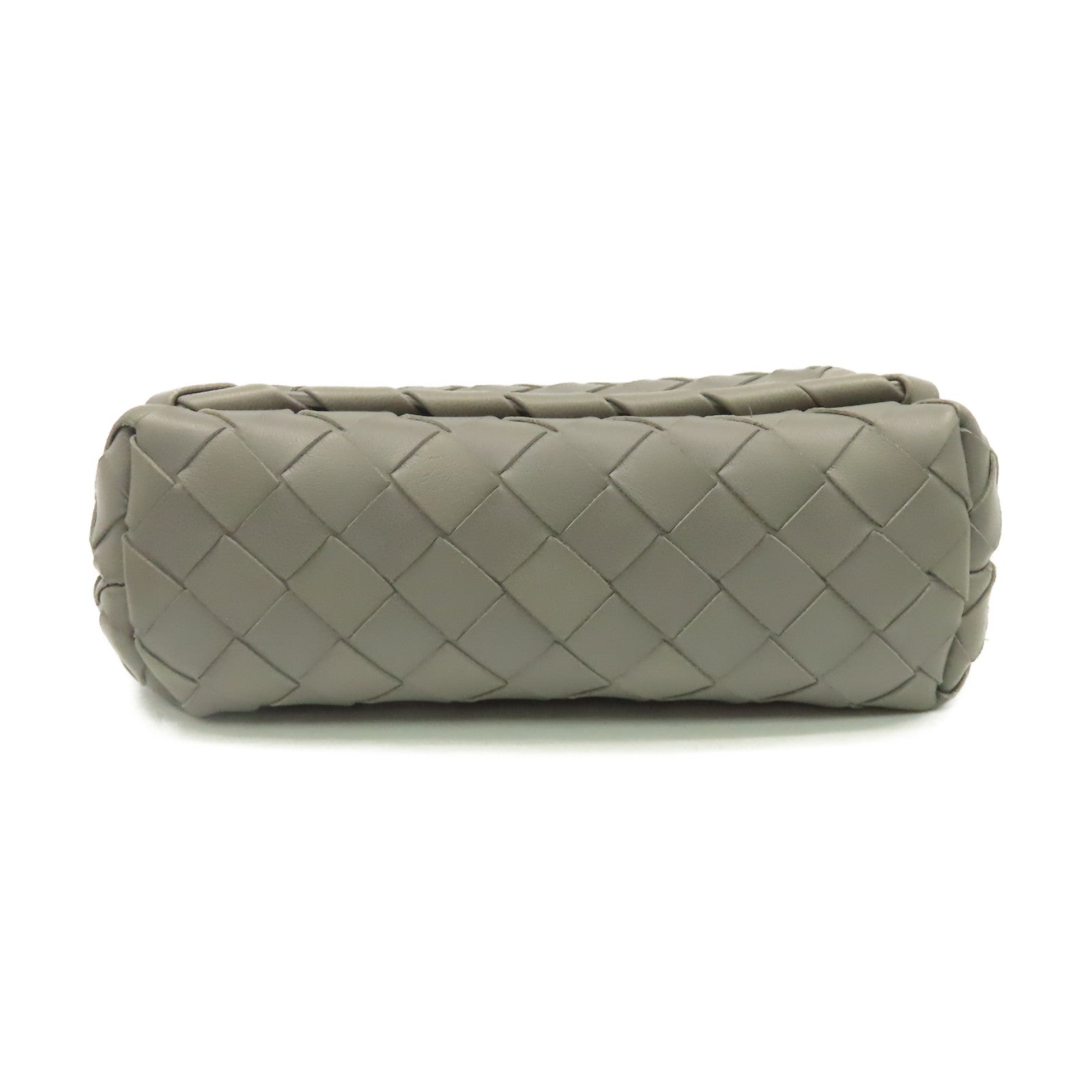 BOTTEGA VENETA 【激減優惠】織紋皮革Shoulder Bag肩背袋灰色