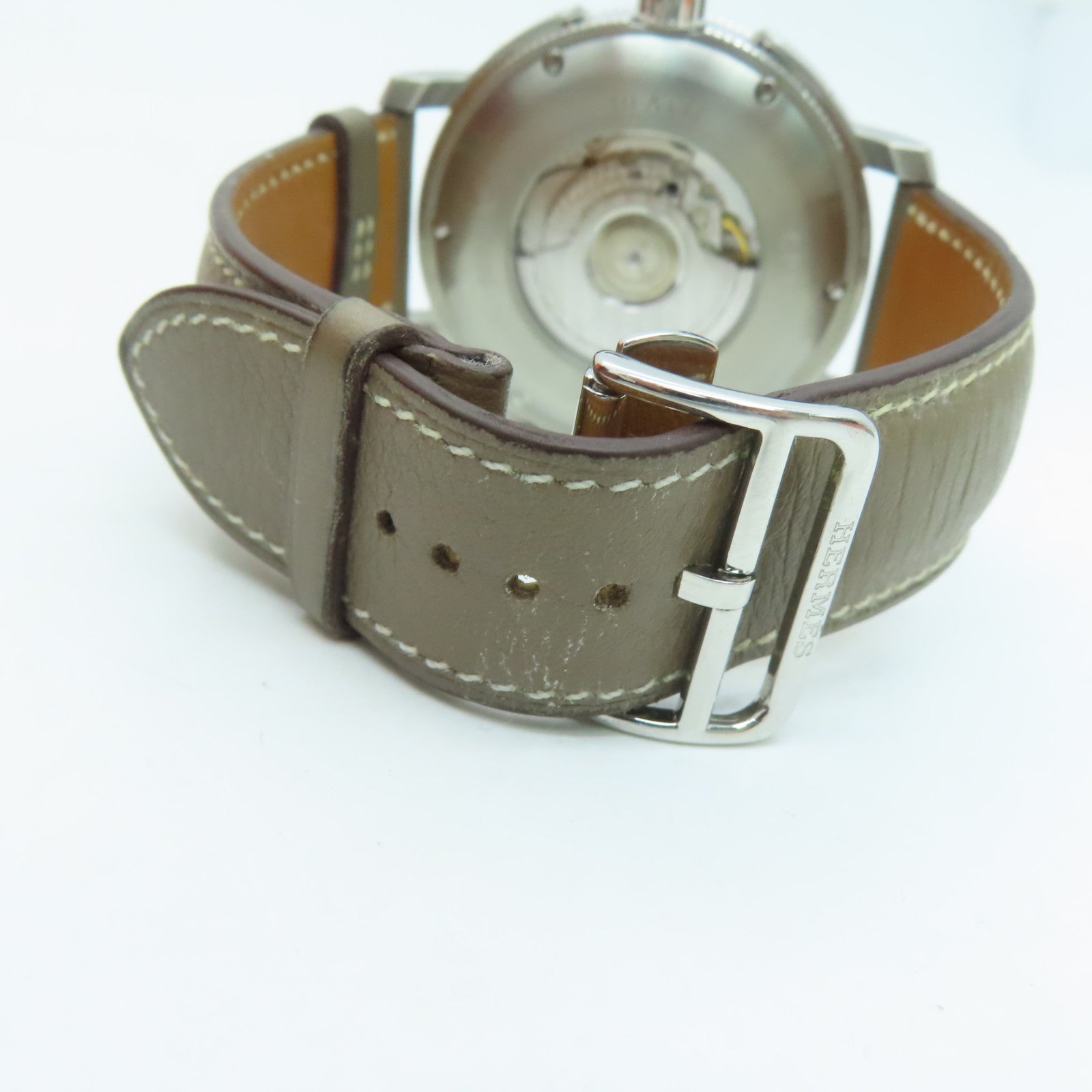 HERMES Clipper Spor Watch43mm不锈钢皮带手表自动机芯啡色