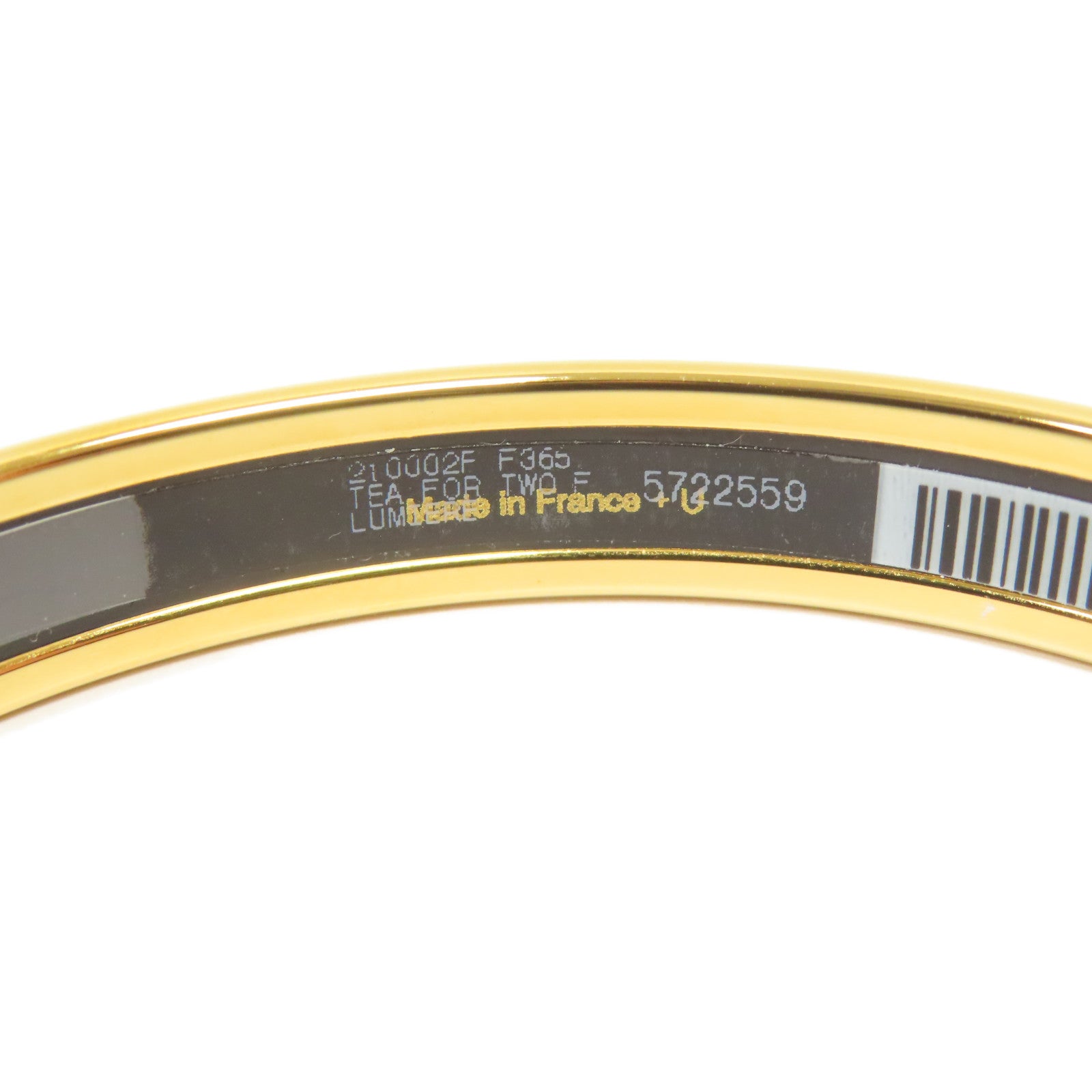 HERMES 金屬Bangle手鐲金色#19.25cm