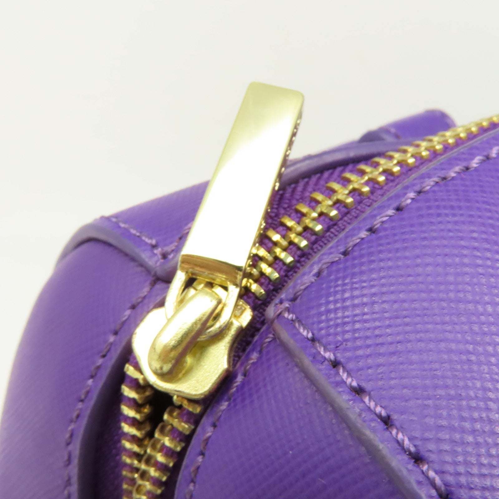 Tory Burch 牛皮皮革2Way Shoulder Bag金扣手挽肩背兩用袋紫色