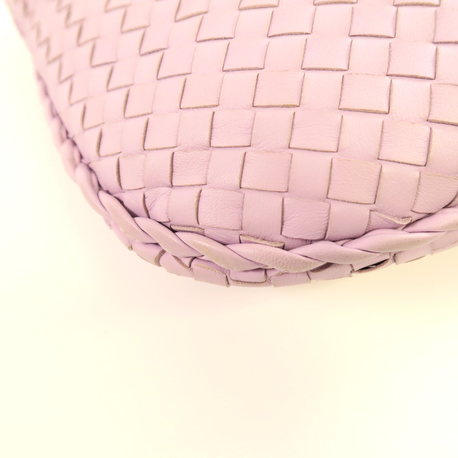 BOTTEGA VENETA 織紋羊皮皮革Shoulder Bag肩背袋紫色