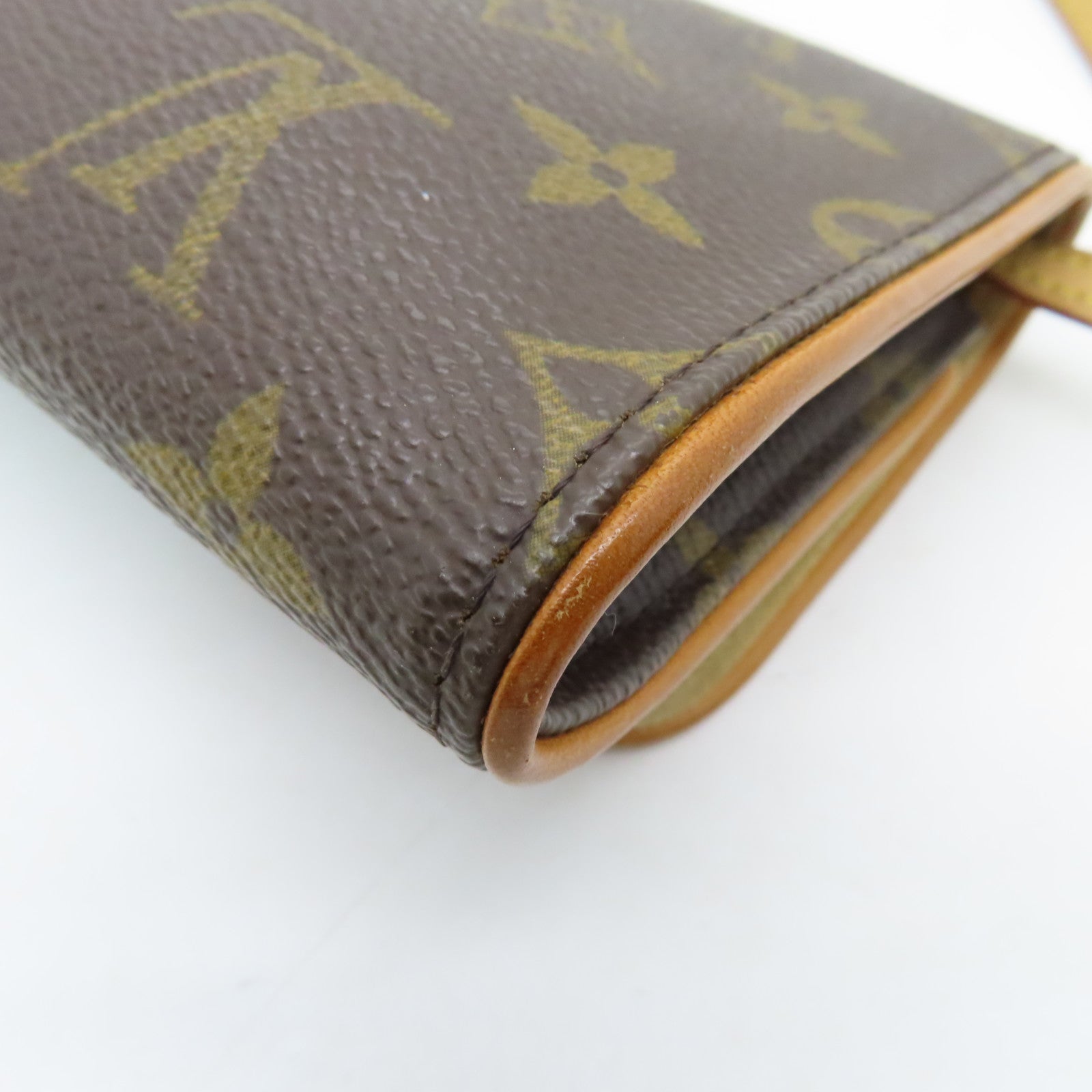 LOUIS VUITTON Monogram Pochette Twin GM金扣肩背袋啡色