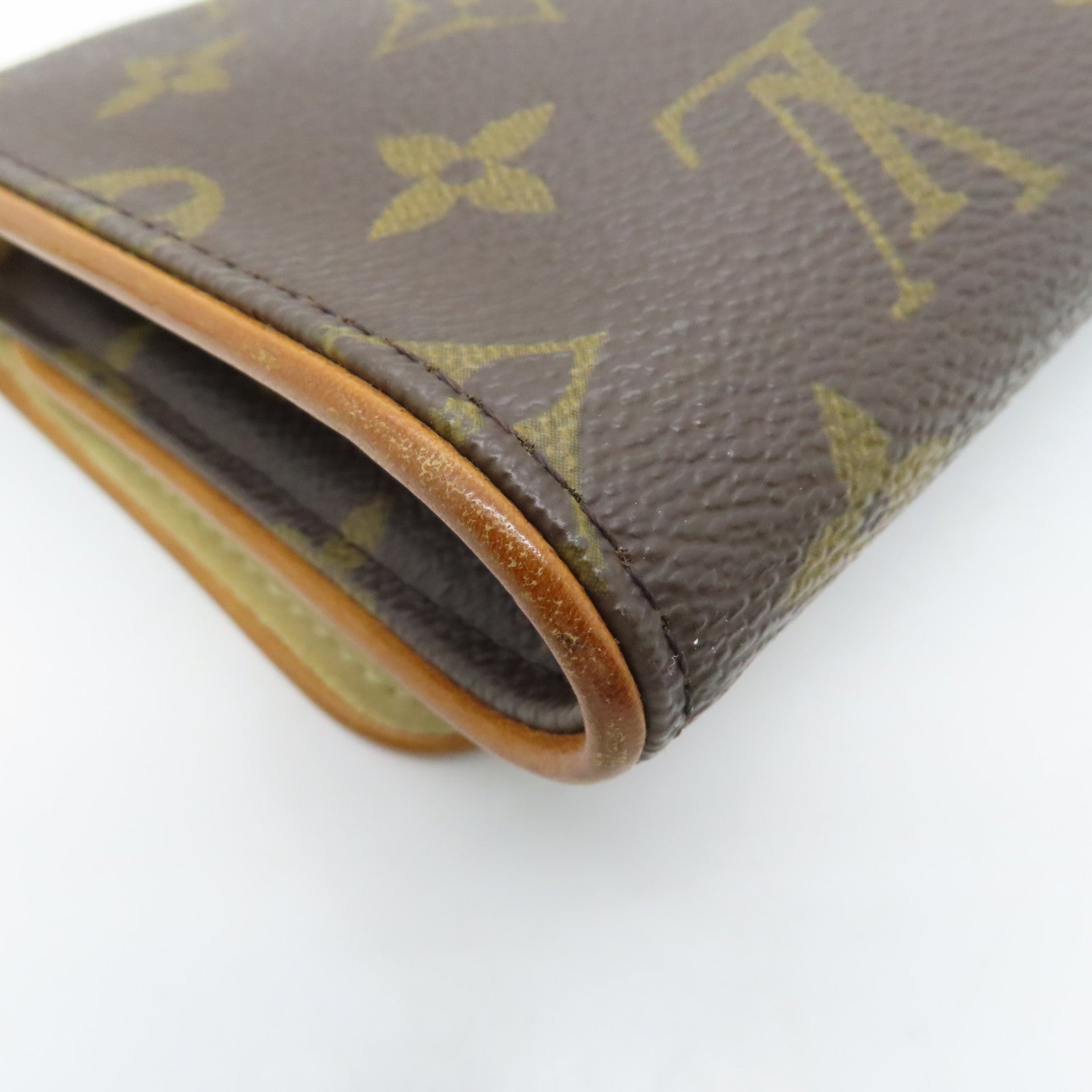 LOUIS VUITTON Monogram Pochette Twin GM金扣肩背袋啡色