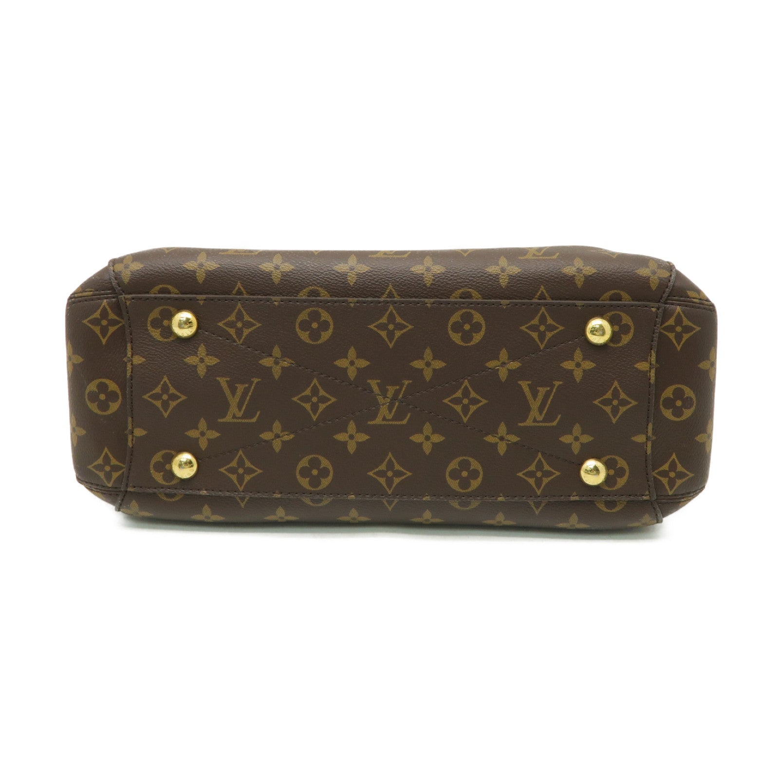 LOUIS VUITTON Monogram Montaigne MM金扣手挽肩背兩用袋啡色