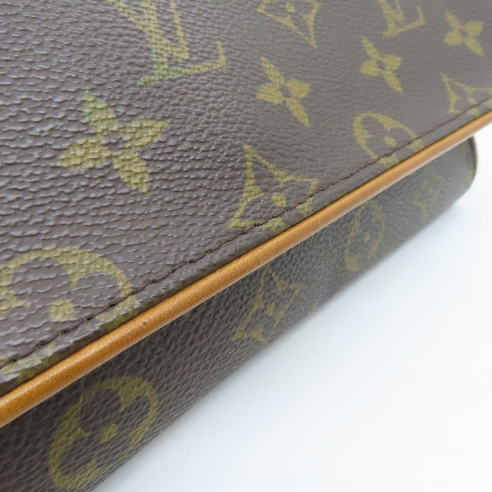 LOUIS VUITTON Monogram Pochette Twin GM金扣肩背袋啡色